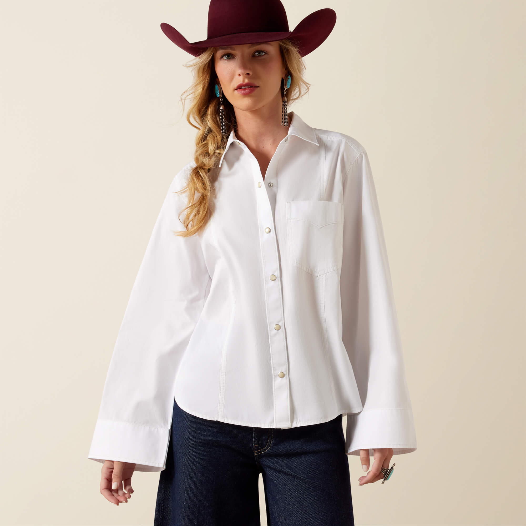 Cassidy Top Front - WHITE