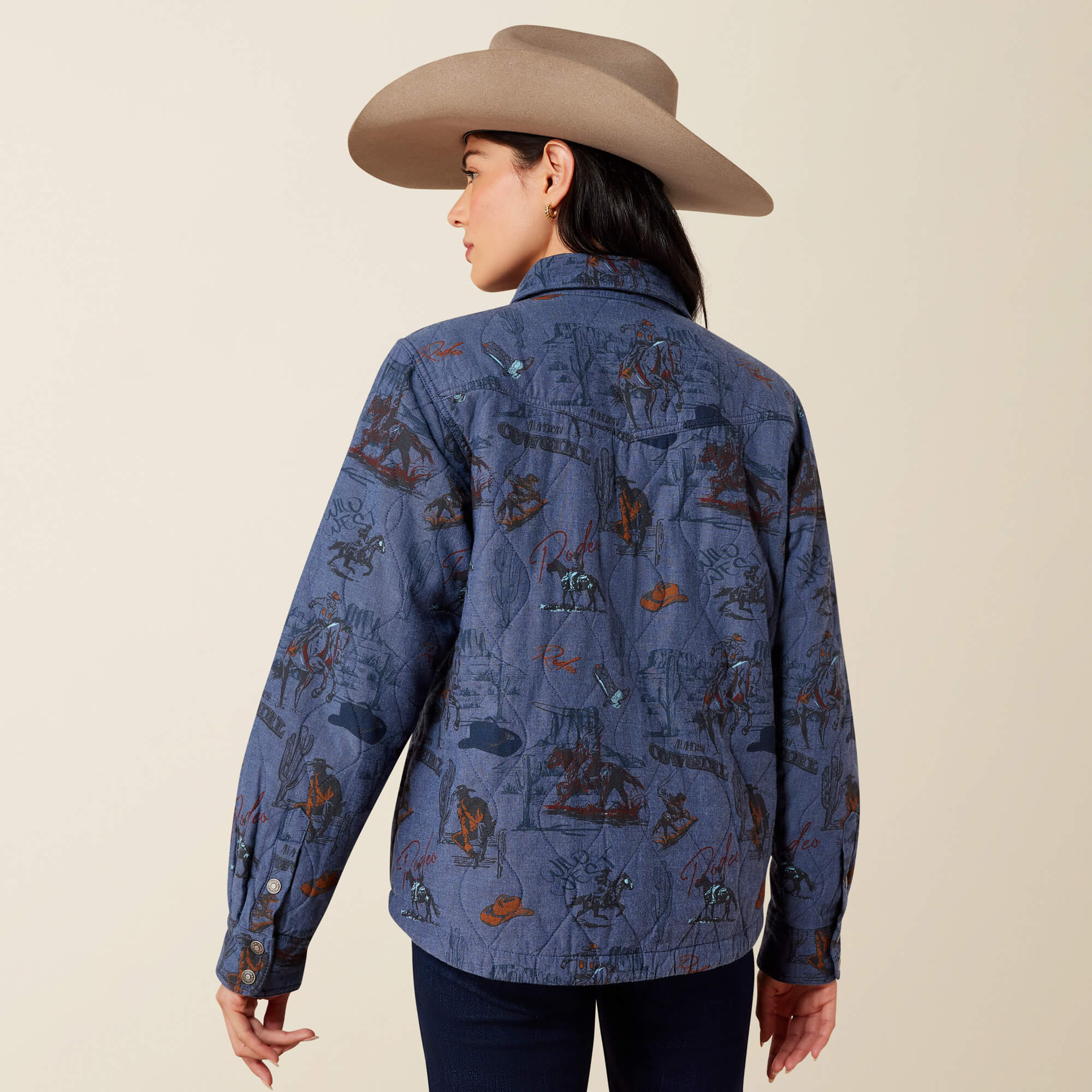 Obispo Lightweight Insulated Jacket Back - RETRO RODEO