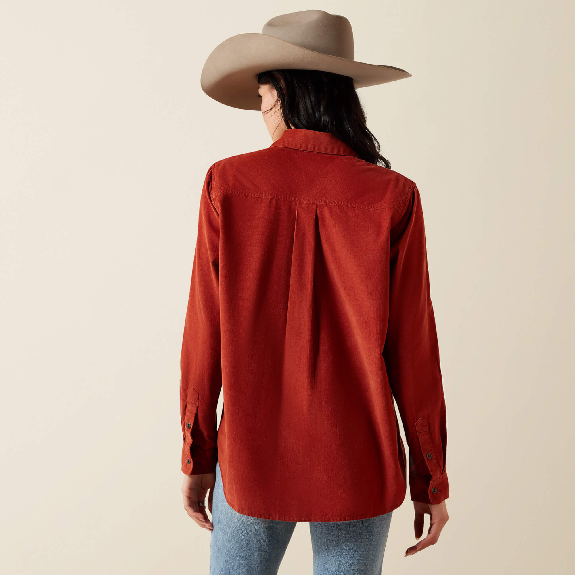 Billie Jean Shirt Back - BURNT HENNA