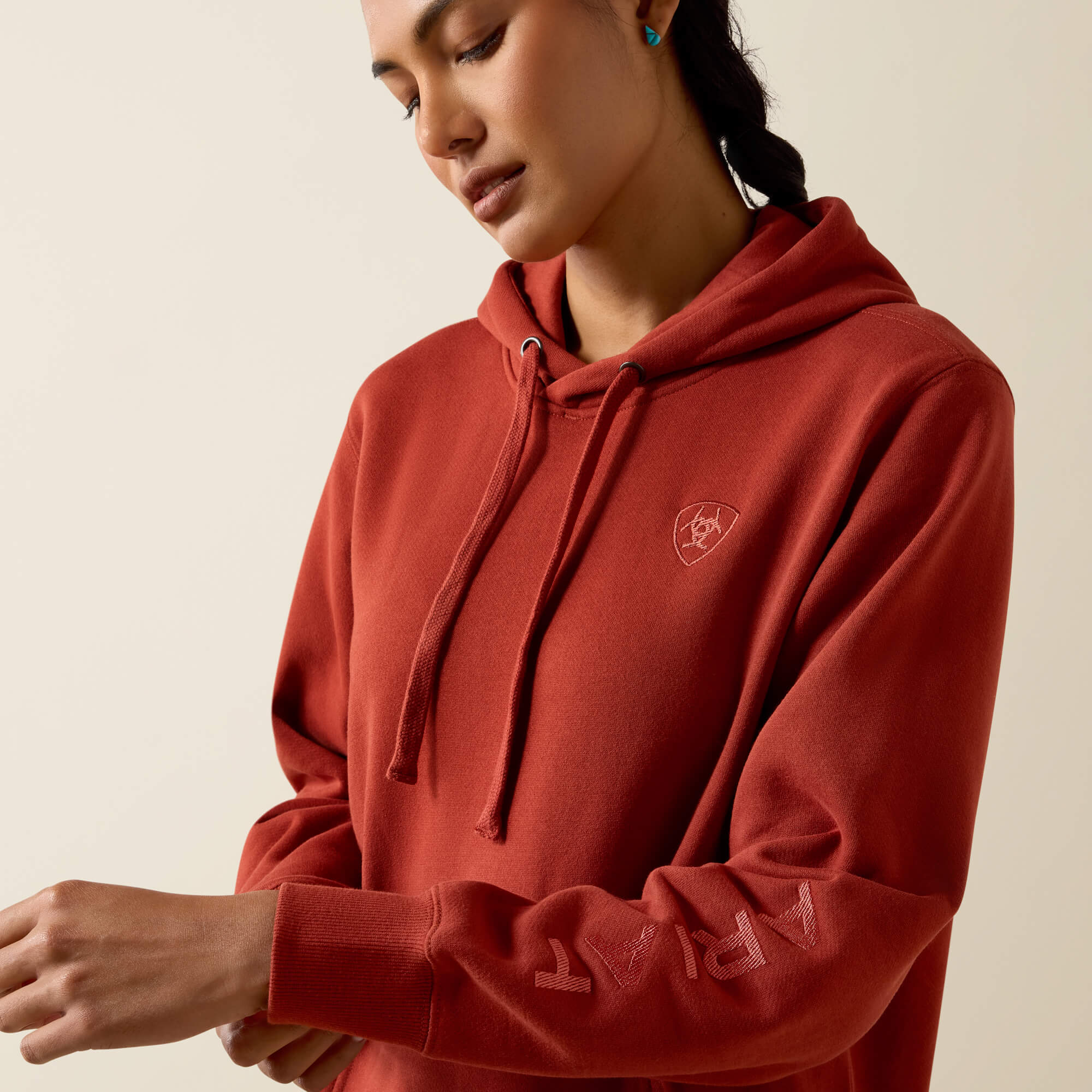 Ariat Logo 2.0 Hoodie 01 - BURNT HENNA