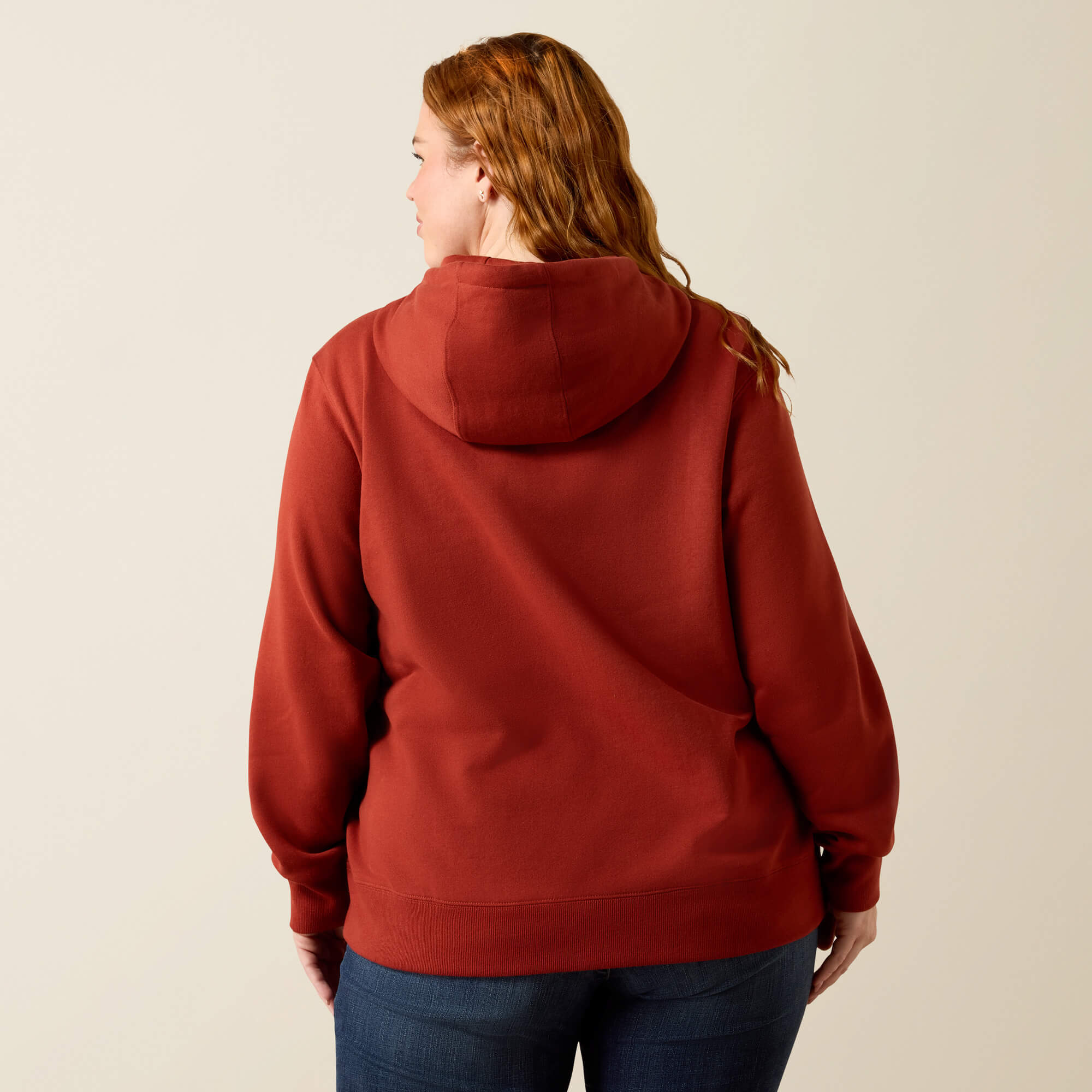 Ariat Logo 2.0 Hoodie Back Plus - BURNT HENNA