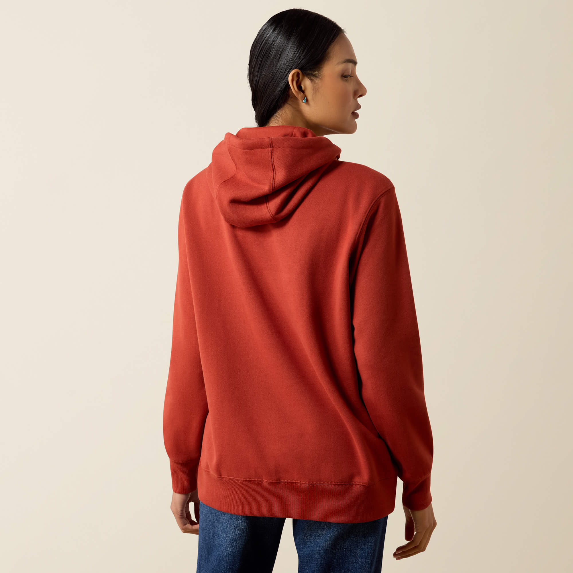 Ariat Logo 2.0 Hoodie Back - BURNT HENNA