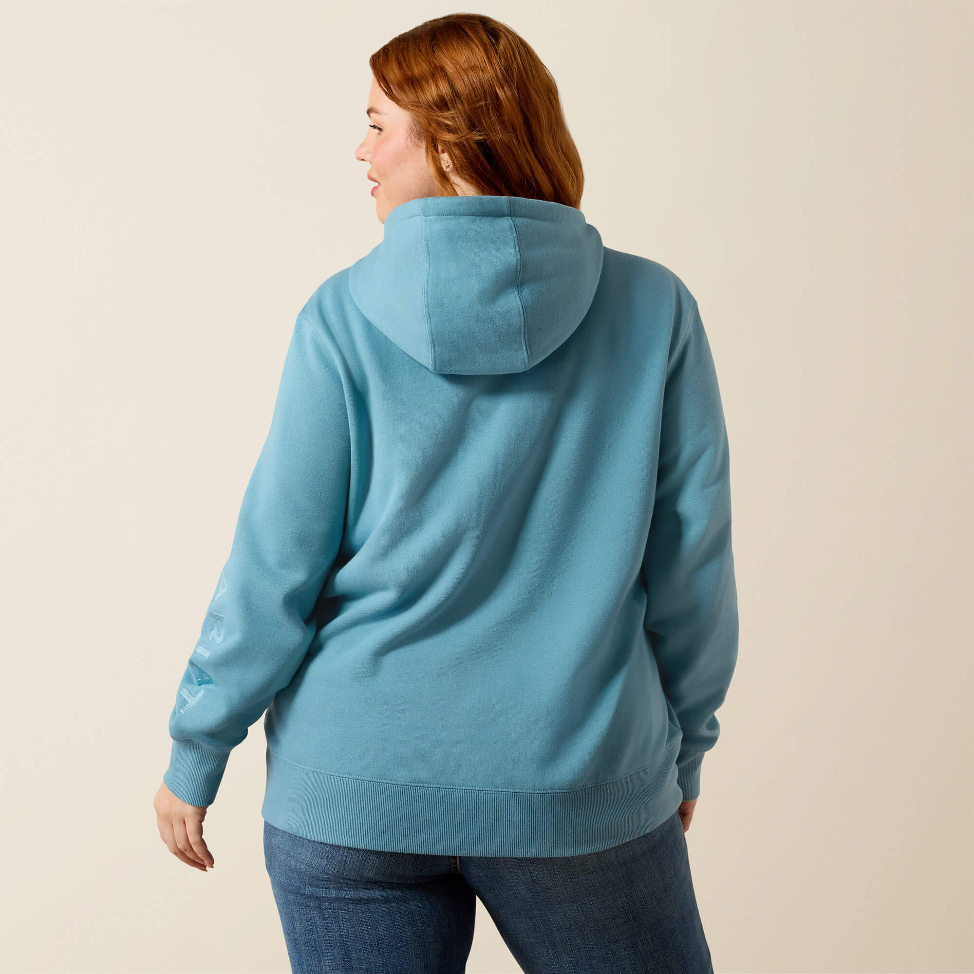 Ariat Logo 2.0 Hoodie Back Plus - ADRIATIC BLUE