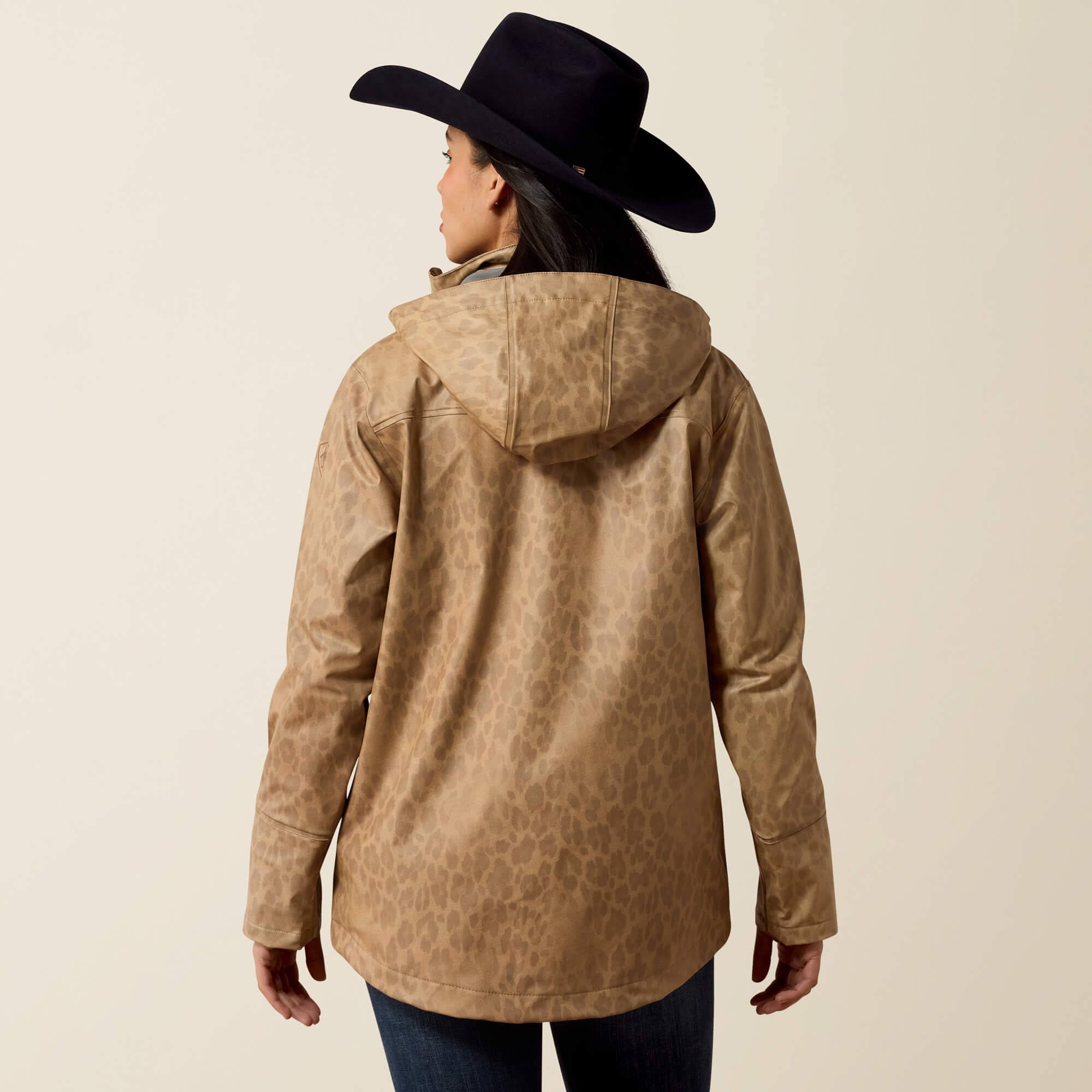 Drizzle Rain Coat Back - FADED LEOPARD
