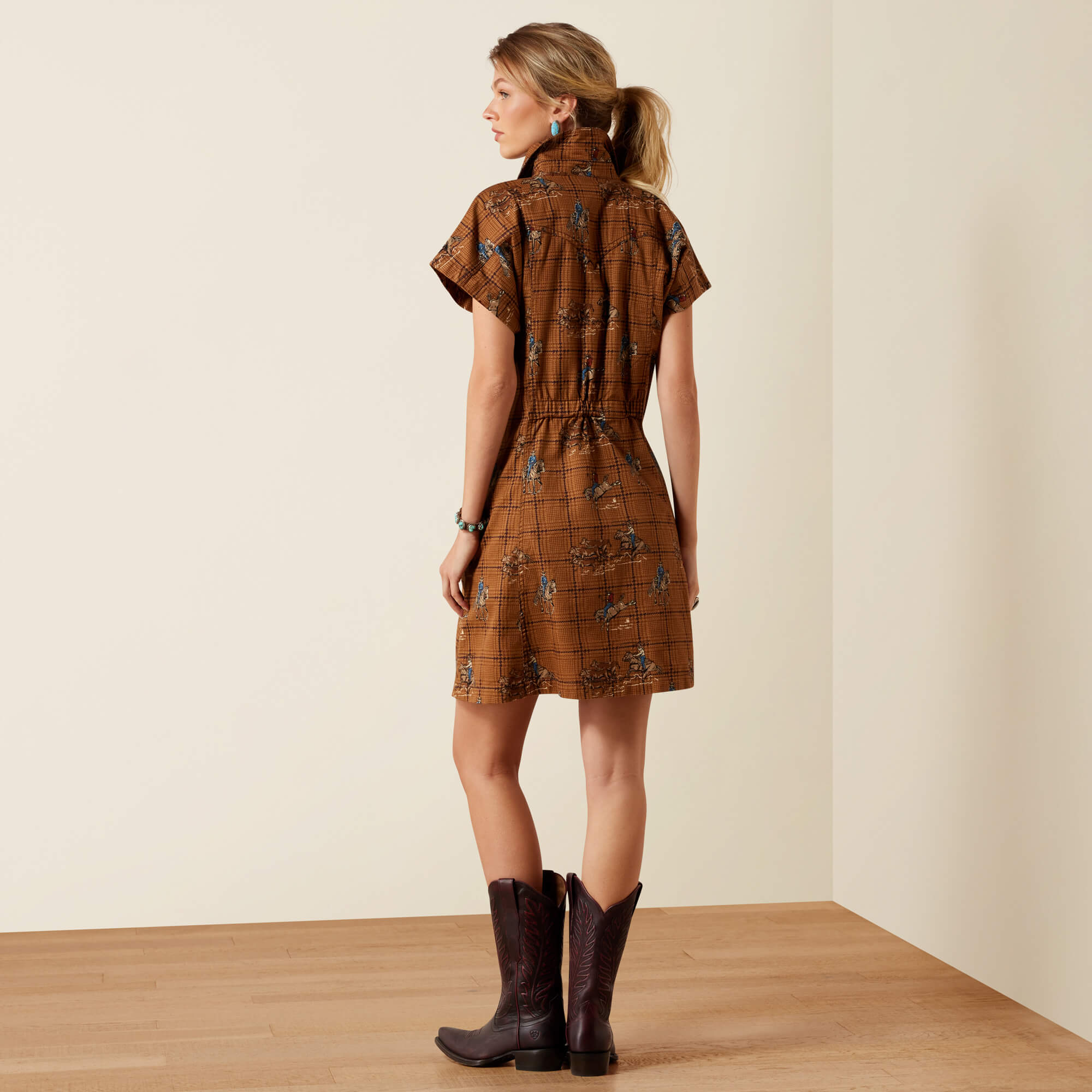 Cody Dress Back - GLEN PLAID RODEO