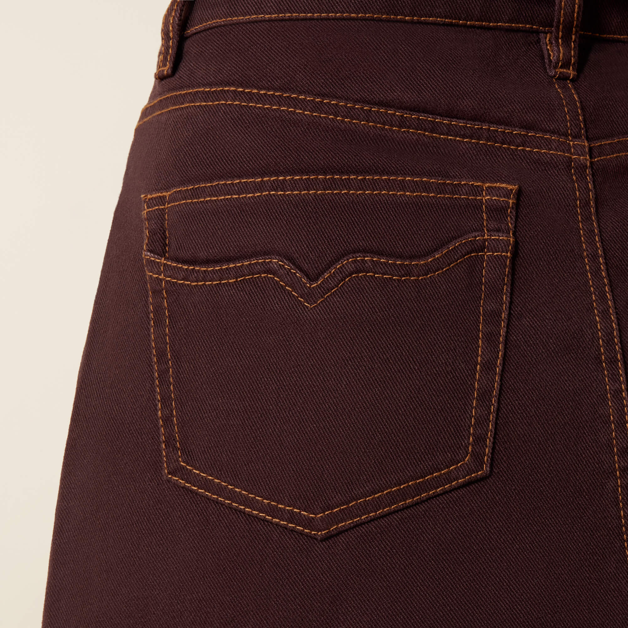 Cavalry Mini Skirt 02 - CHOCOLATE PLUM