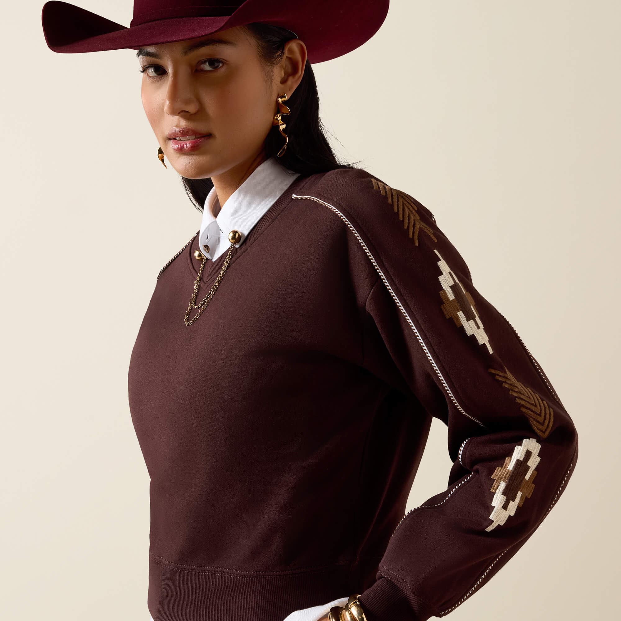 Dakota Sweatshirt 01 - CHOCOLATE PLUM