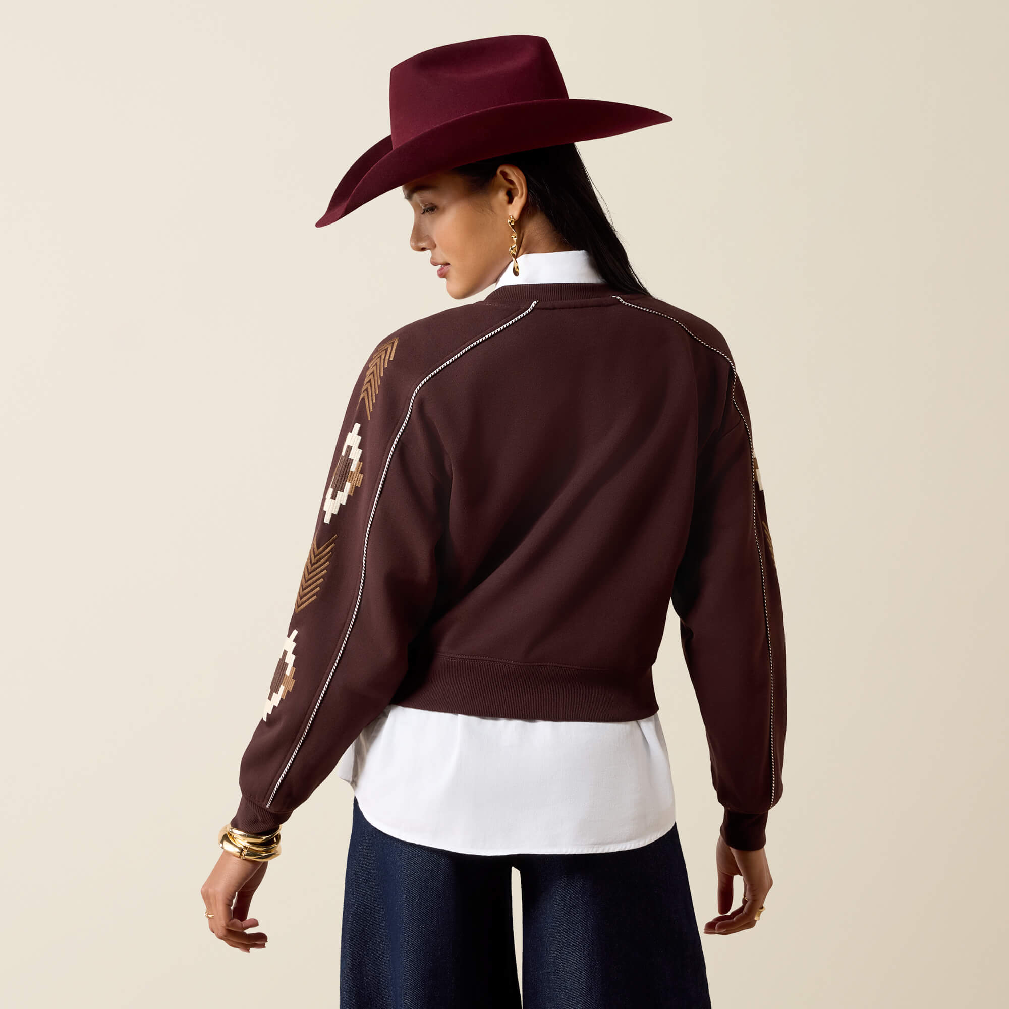 Dakota Sweatshirt Back - CHOCOLATE PLUM