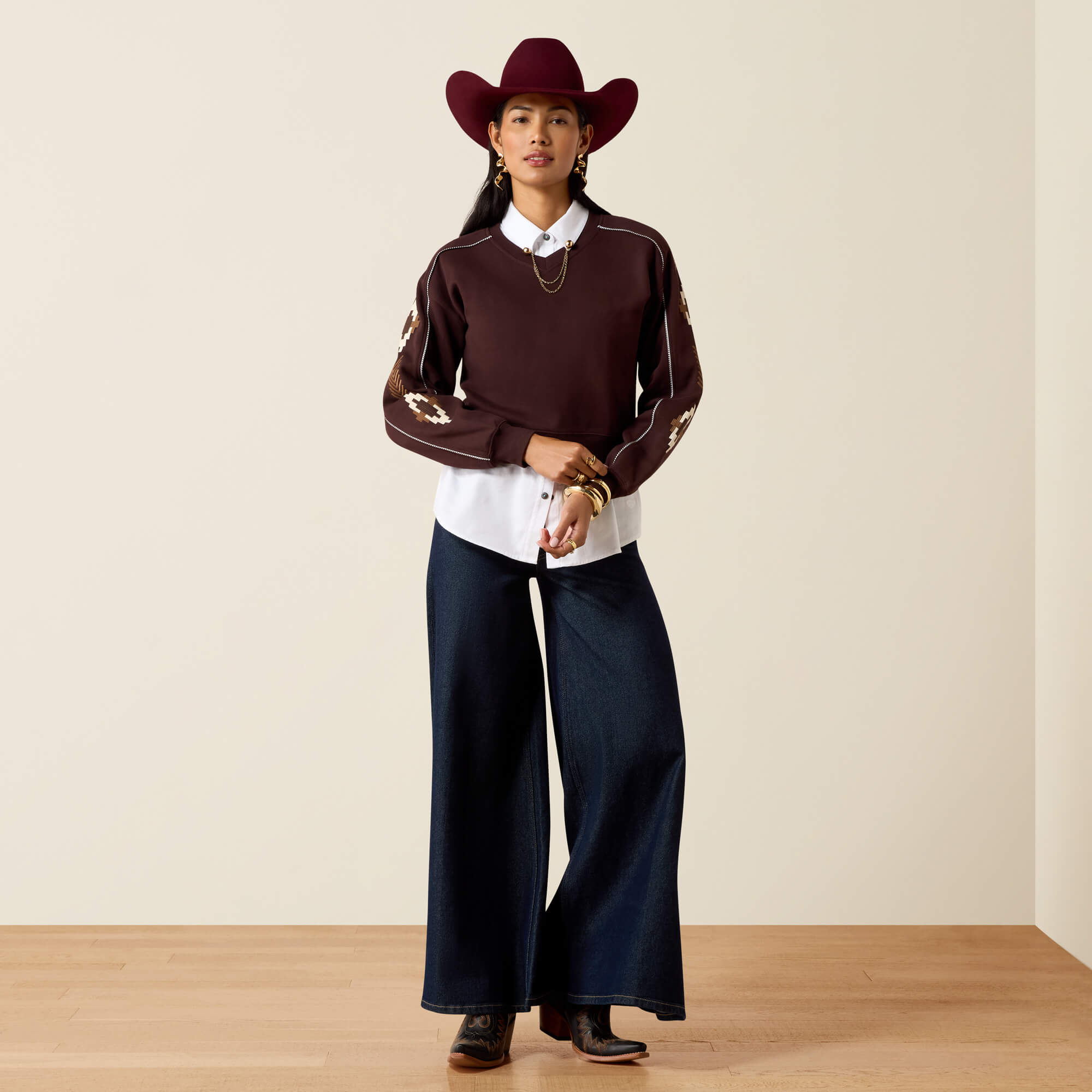 Dakota Sweatshirt Full - CHOCOLATE PLUM