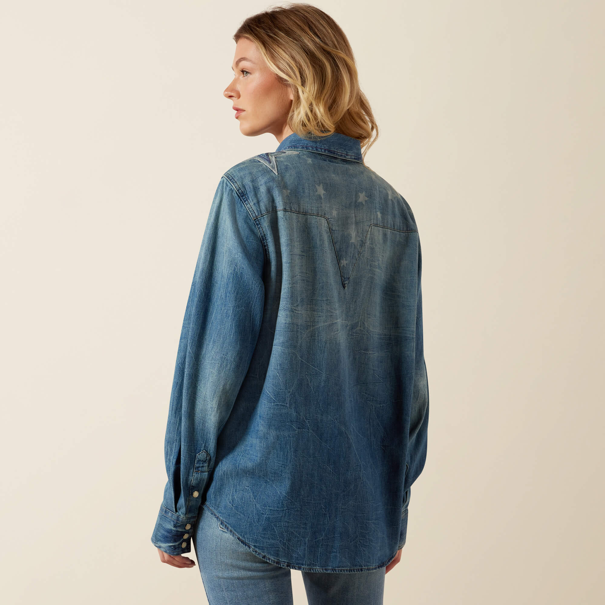 Americana Denim Shirt Back - CLINTON