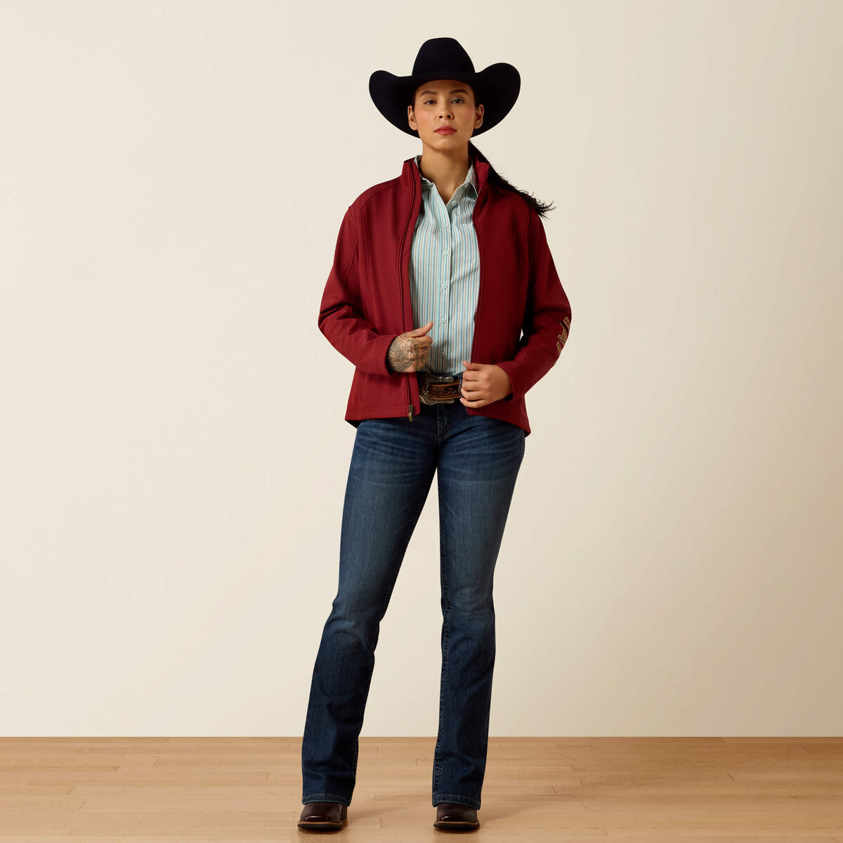 Ariat Logo Softshell Jacket - Syrah