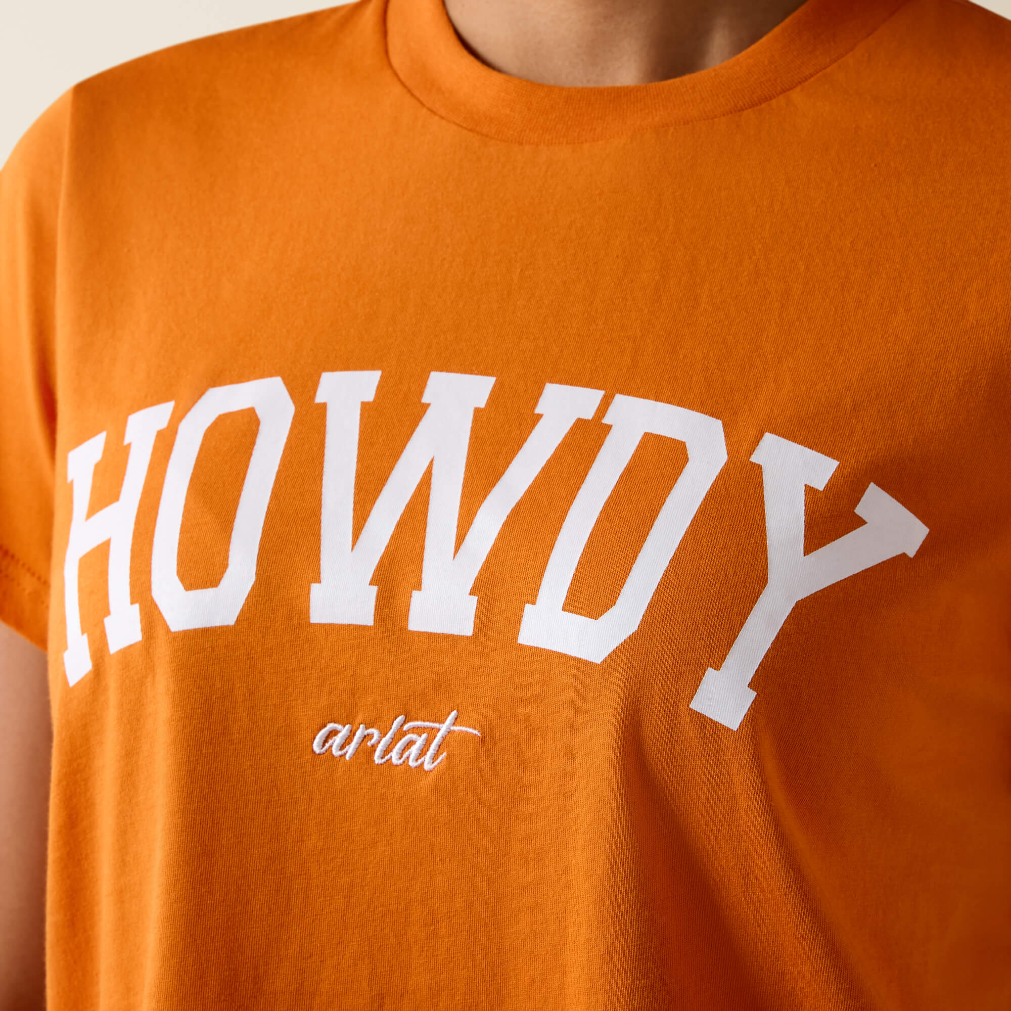 Collegiate Howdy T-Shirt 01 - ORANGE|WHITE