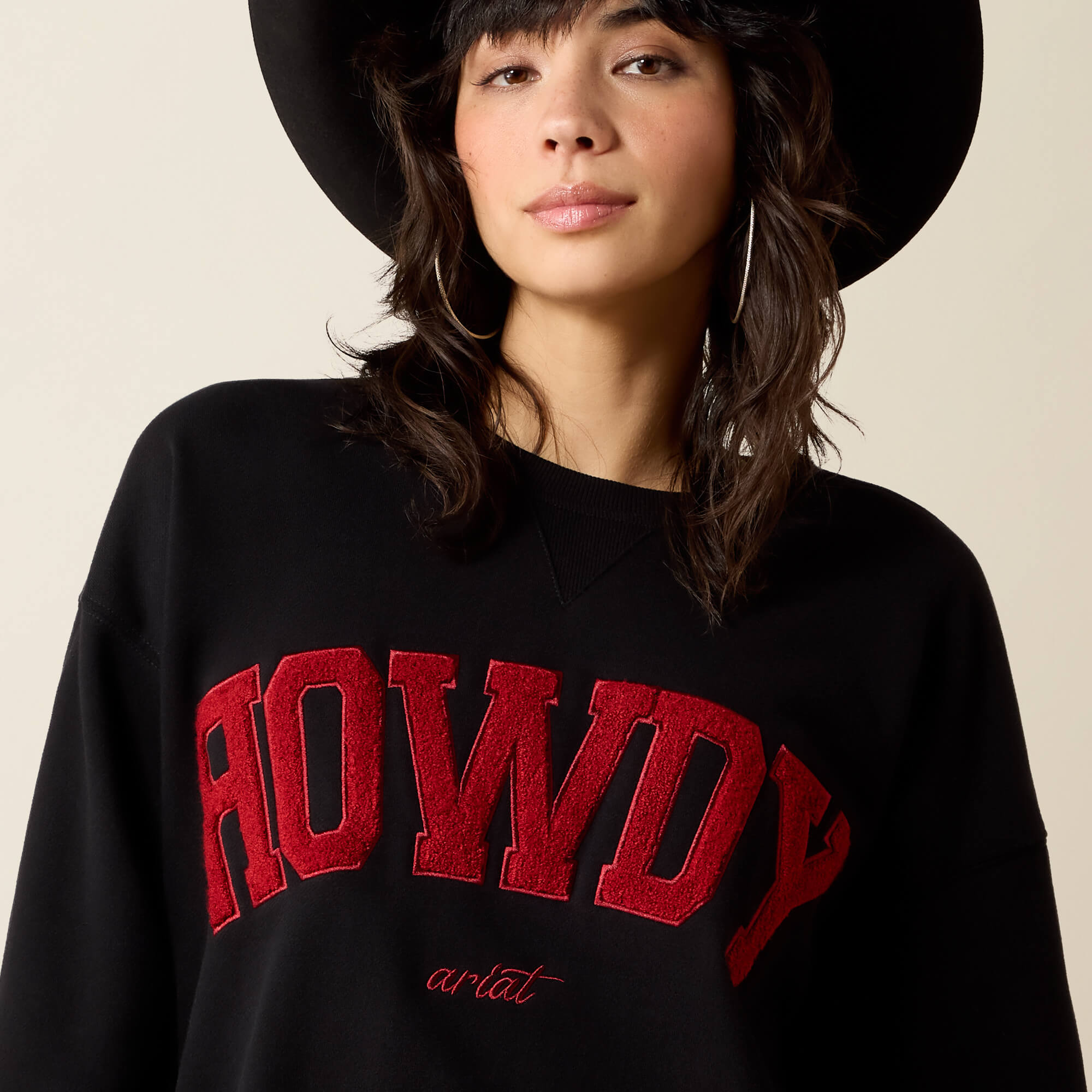 Collegiate Oversize Sweatshirt 01 - BLACK|GARNET