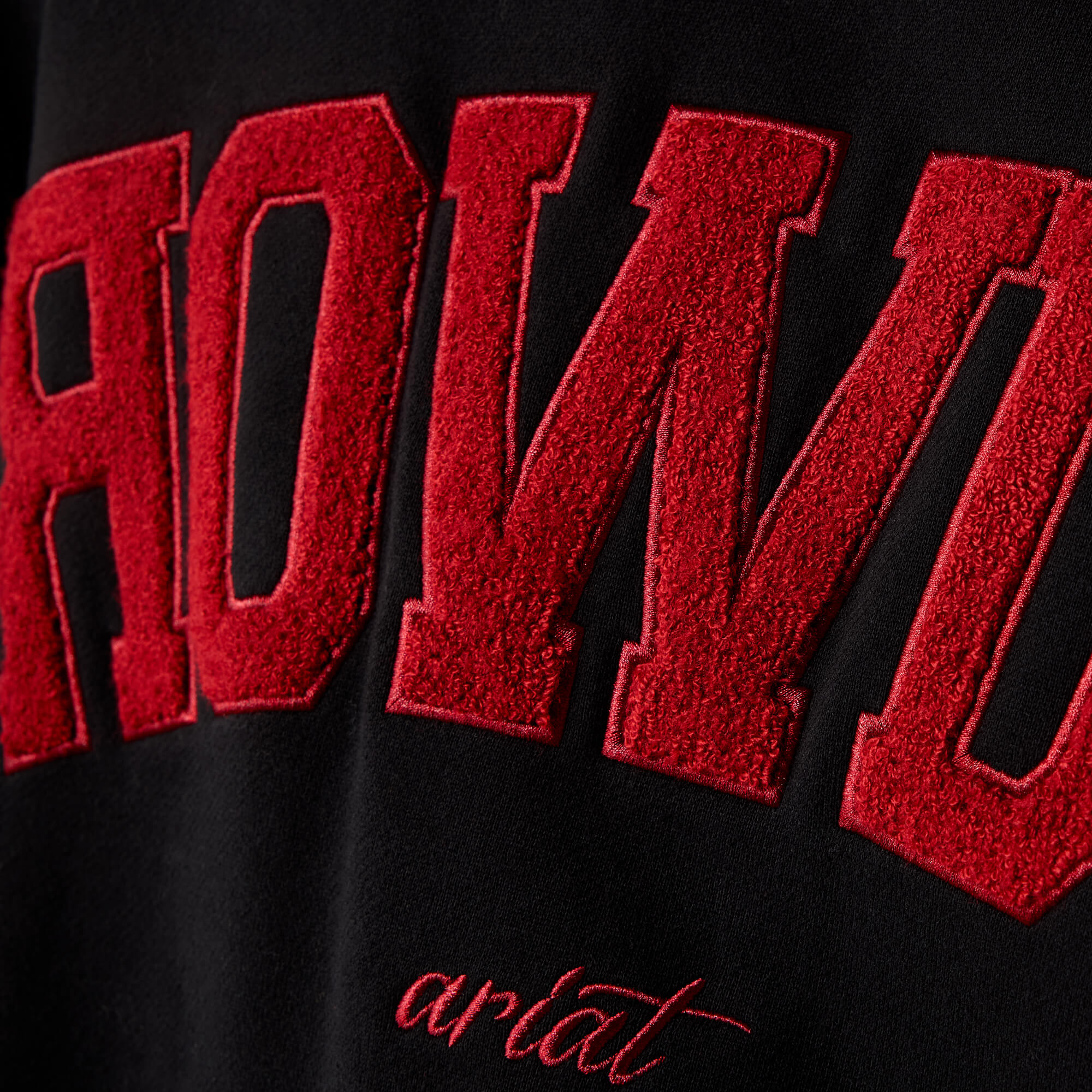 Collegiate Oversize Sweatshirt 02 - BLACK|GARNET