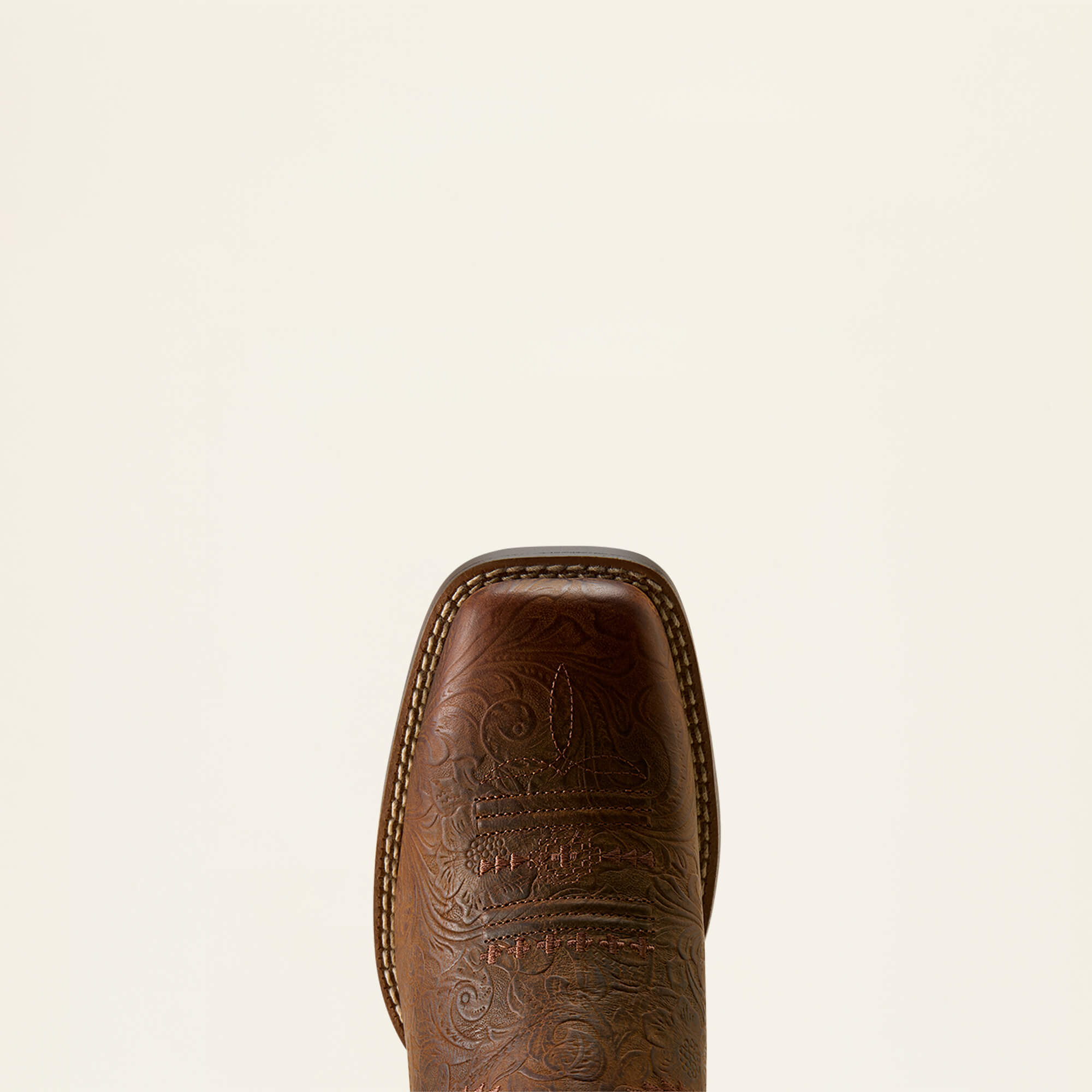 Round Up Cantina Wide Square Toe Western Boot Toe - CHESTNUT SOUTHWEST EMBOSS|PAINTED WATERCOLOR