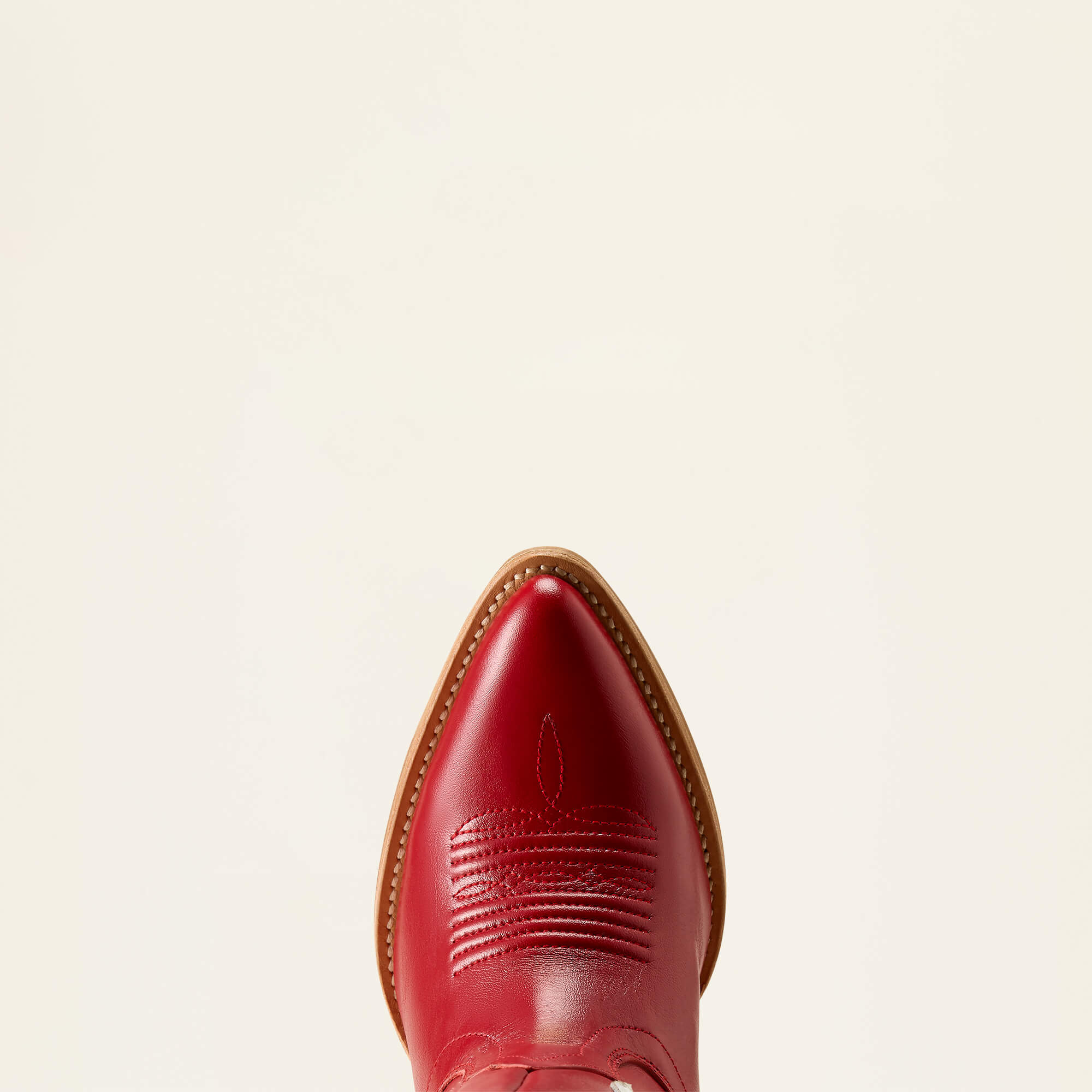 Beaux J Toe Western Boot Toe - CRIMSON RED|IVORY PEARL