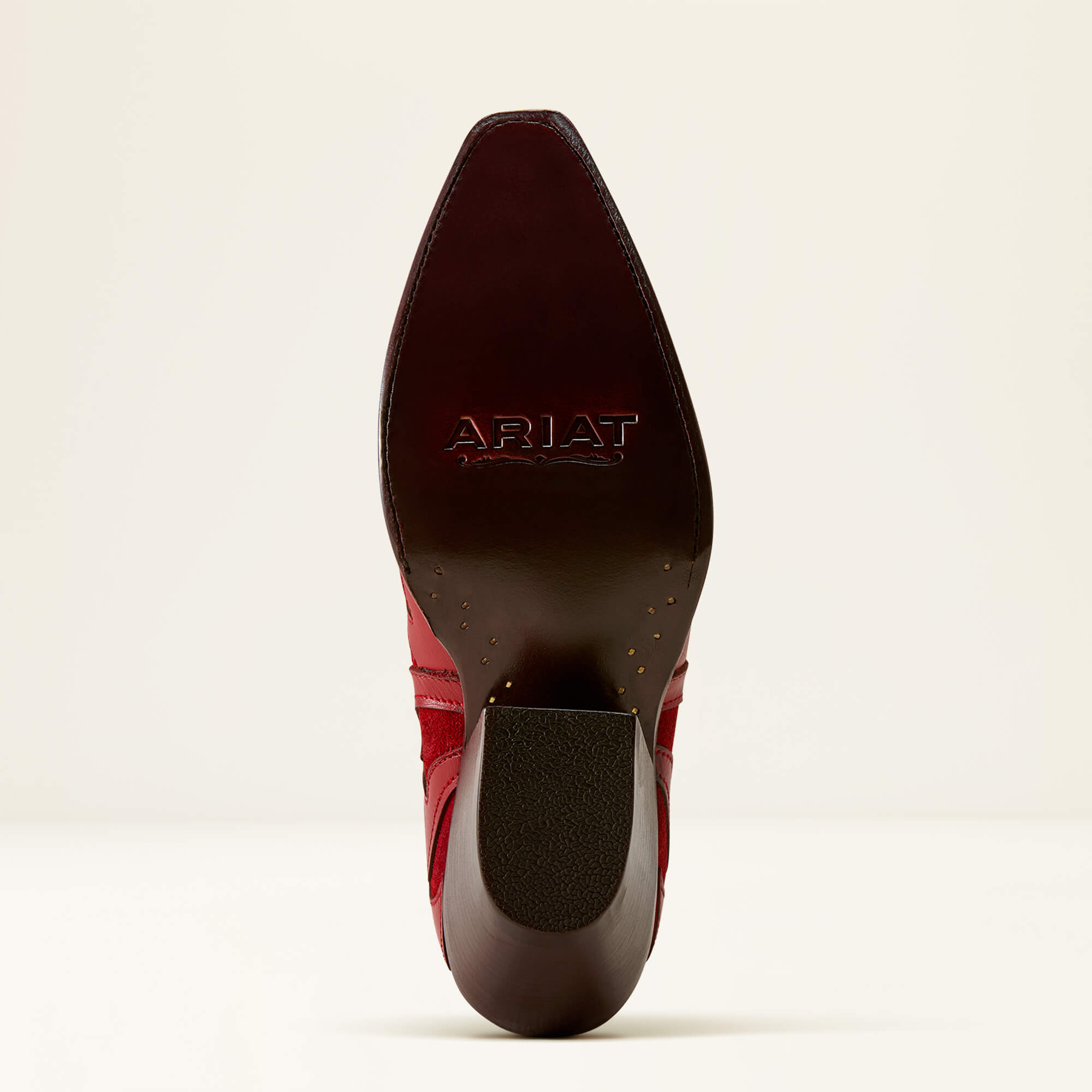 Roux X Toe Western Boot Sole - CHERRY SUEDE|CHERRY HEAT