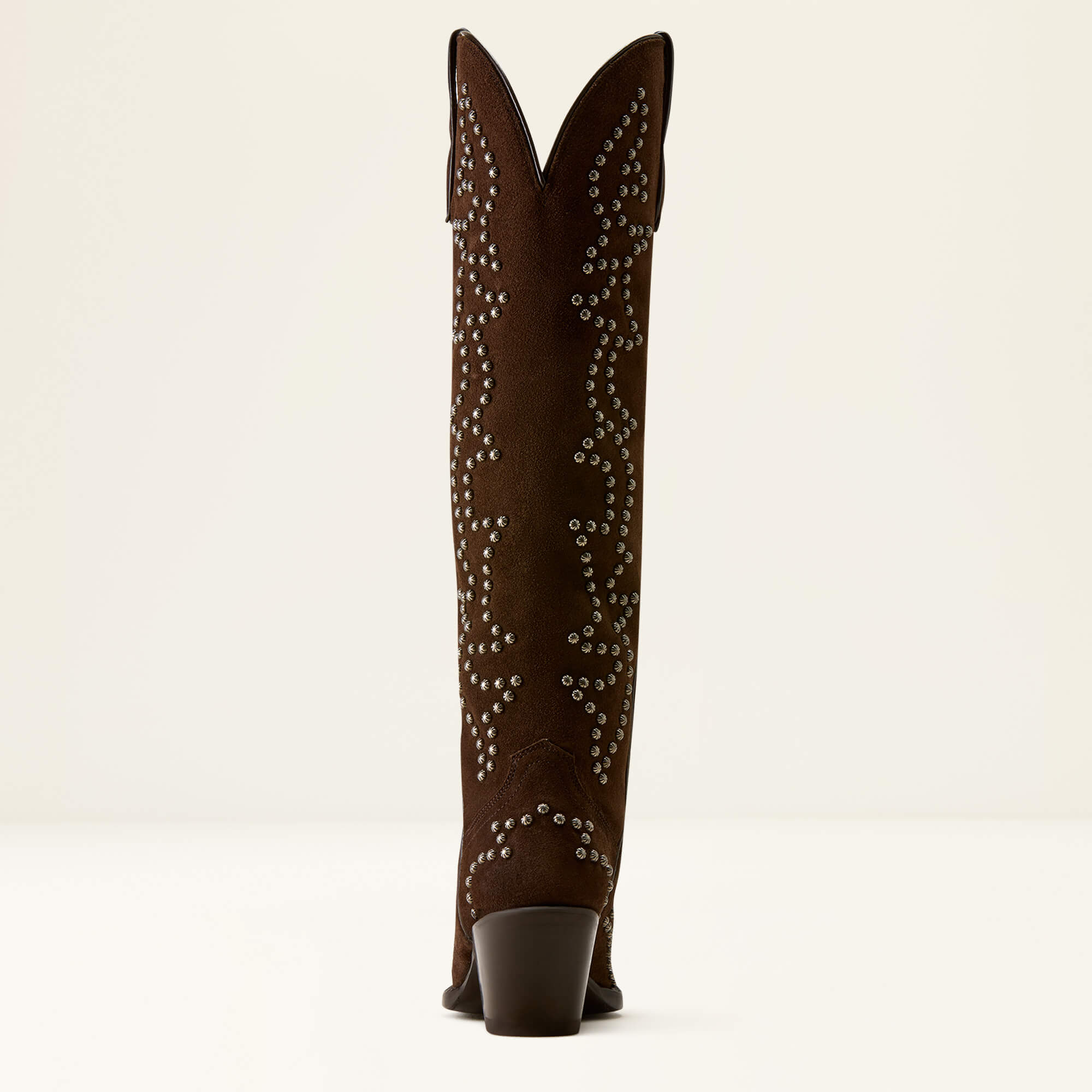 Vixen X Toe Western Boot Heel - WALNUT SUEDE