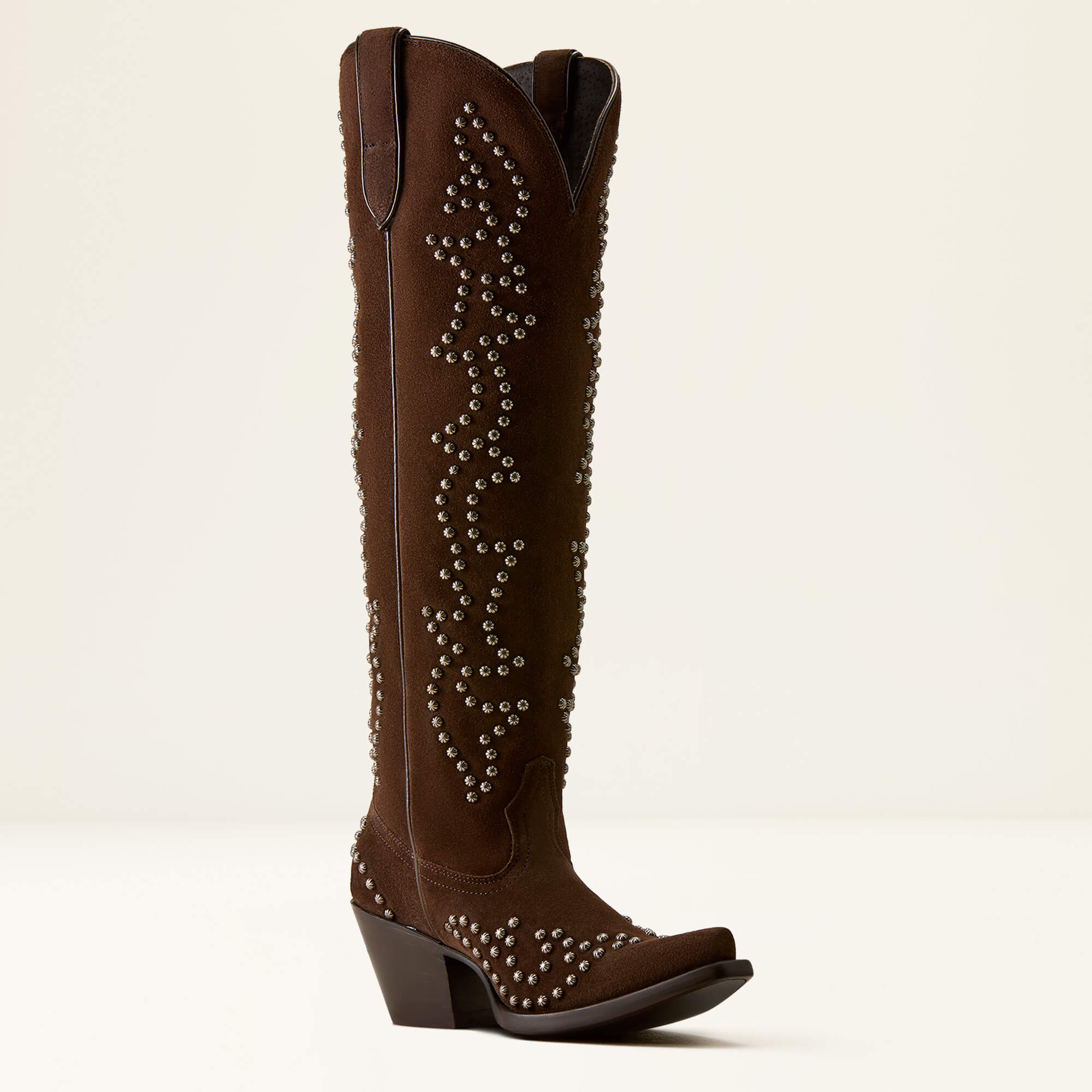 Vixen X Toe Western Boot Medial - WALNUT SUEDE