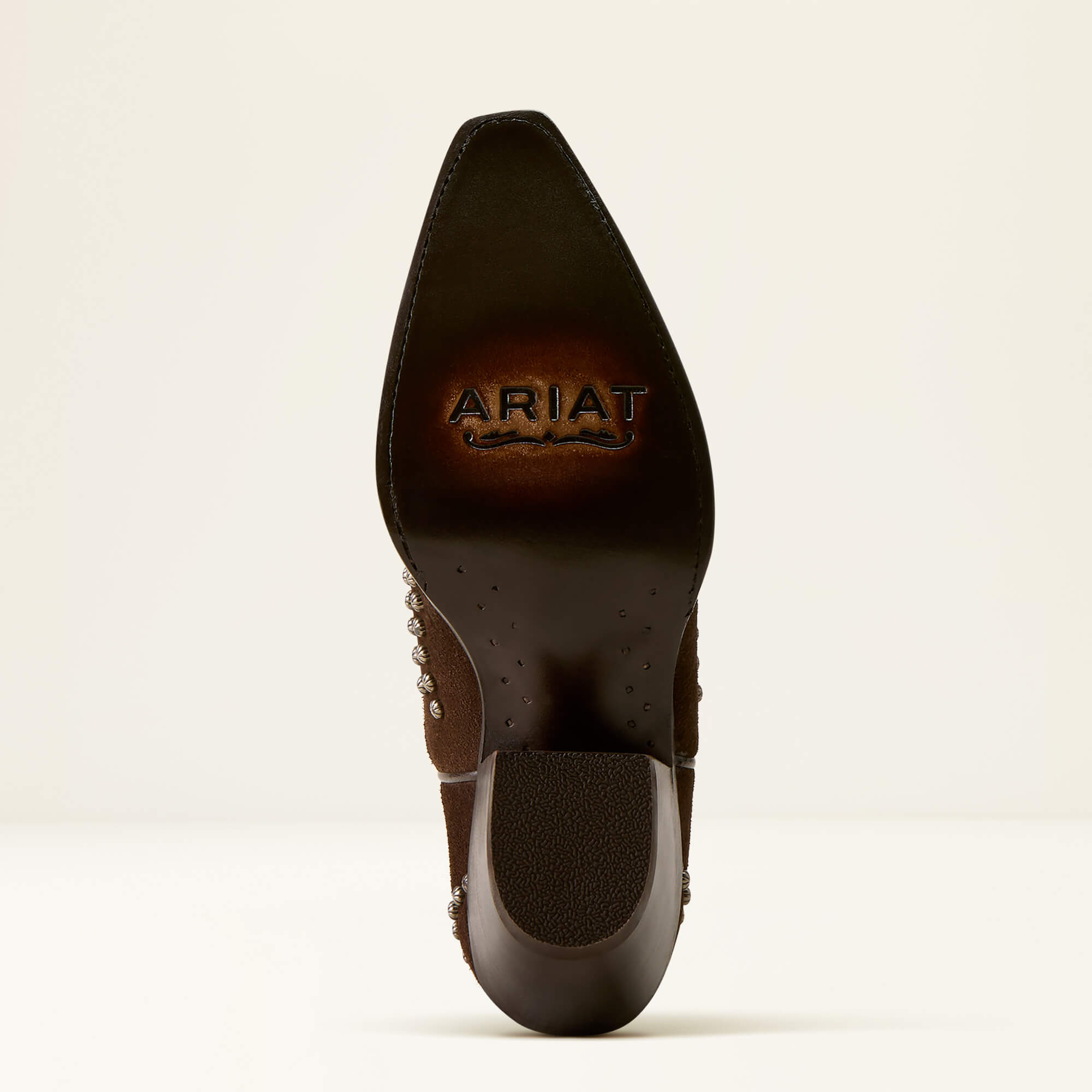 Vixen X Toe Western Boot Sole - WALNUT SUEDE
