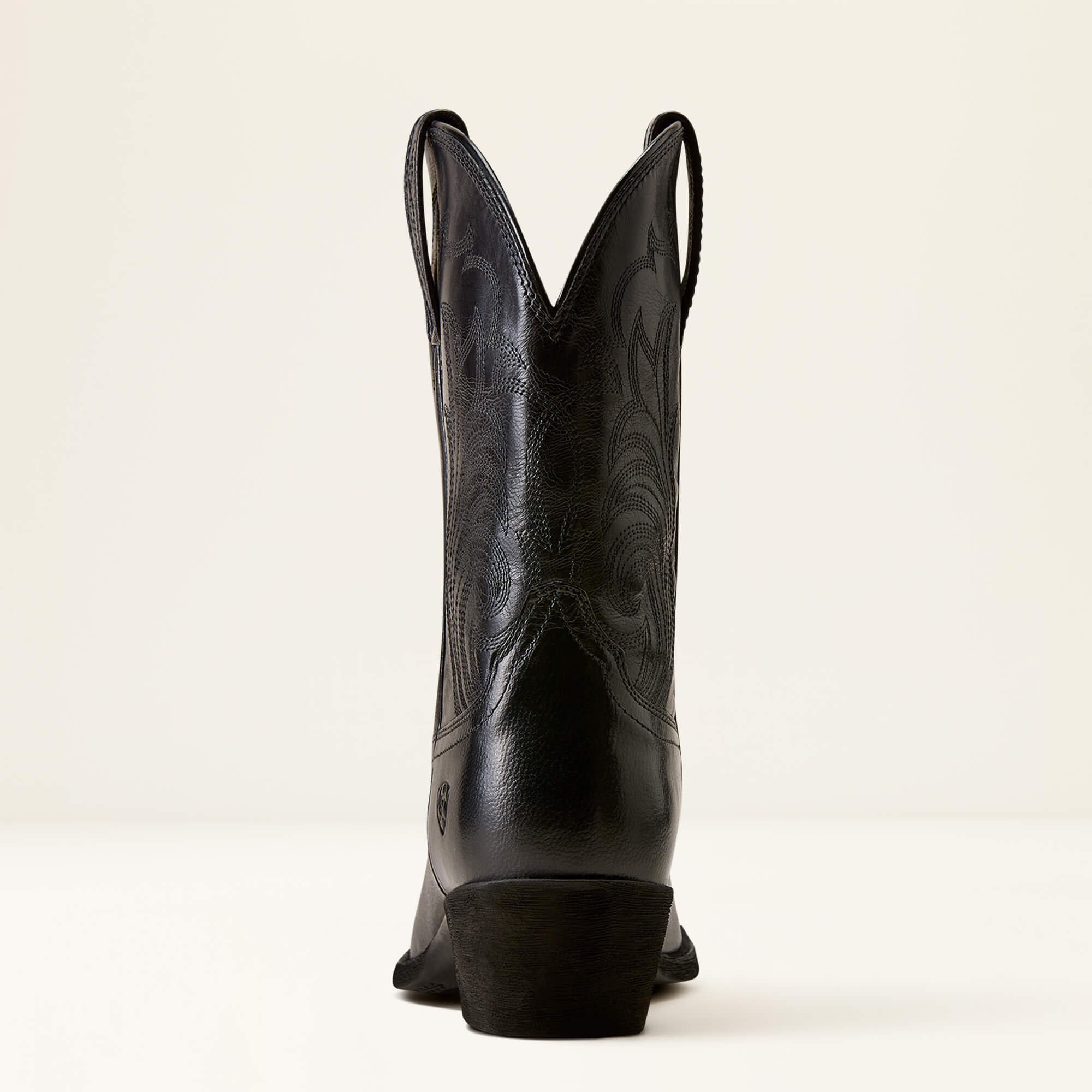 Heritage Noir R Toe Western Boot Heel - DRESSY BLACK