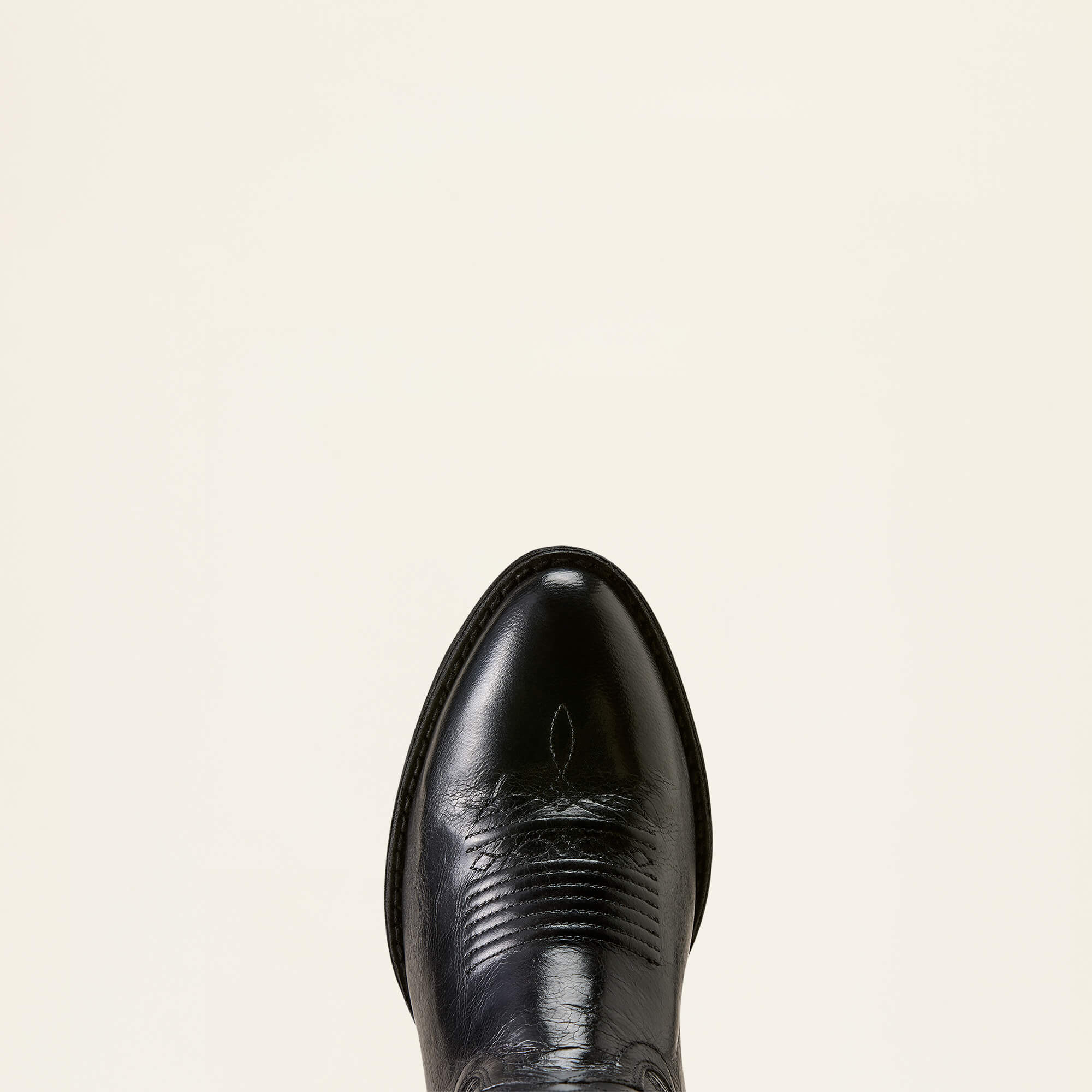 Heritage Noir R Toe Western Boot Toe - DRESSY BLACK