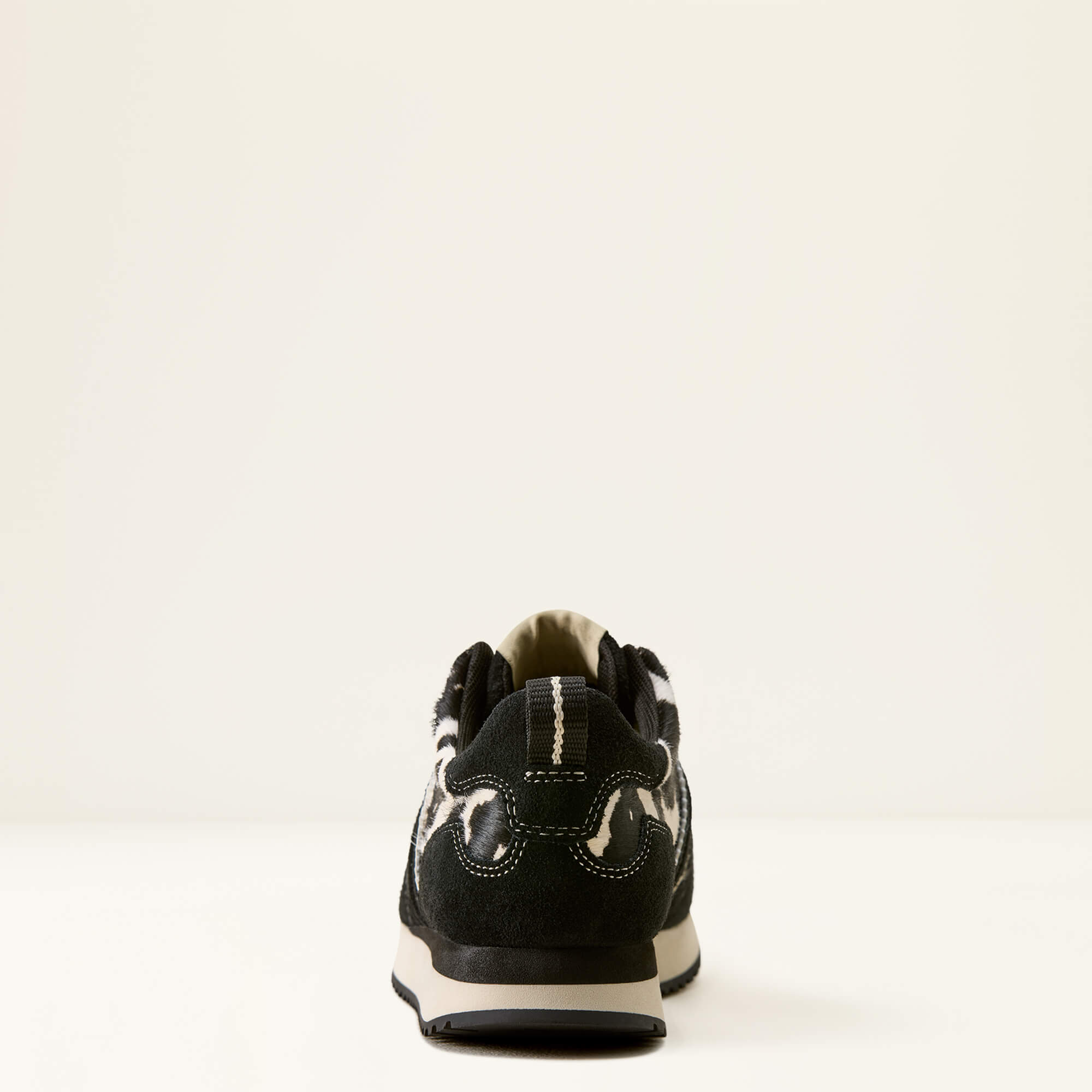 Ranch Runner Shoe Heel - BLACK SUEDE|BLACK AND WHITE HAIR ON