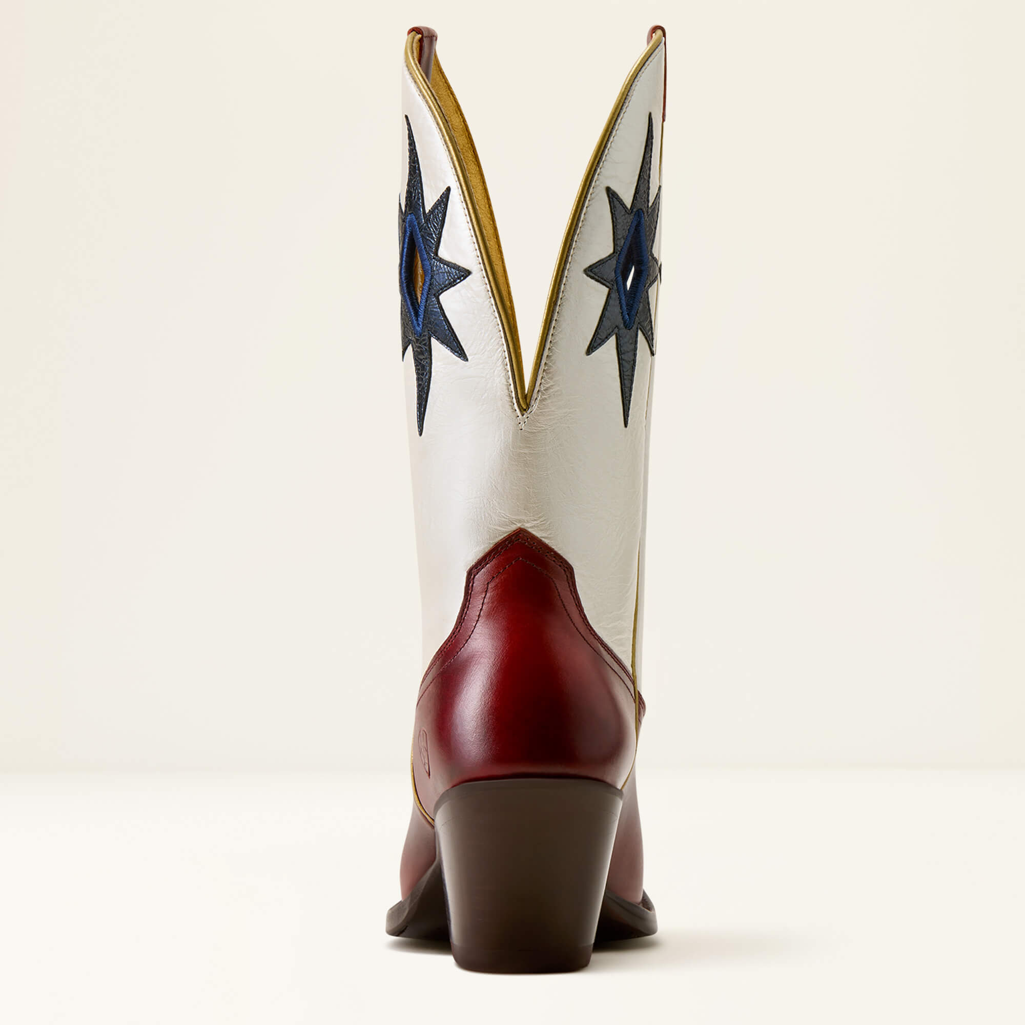 Starlight X Toe Western Boot Heel - RED ALERT|PEARLY WHITE
