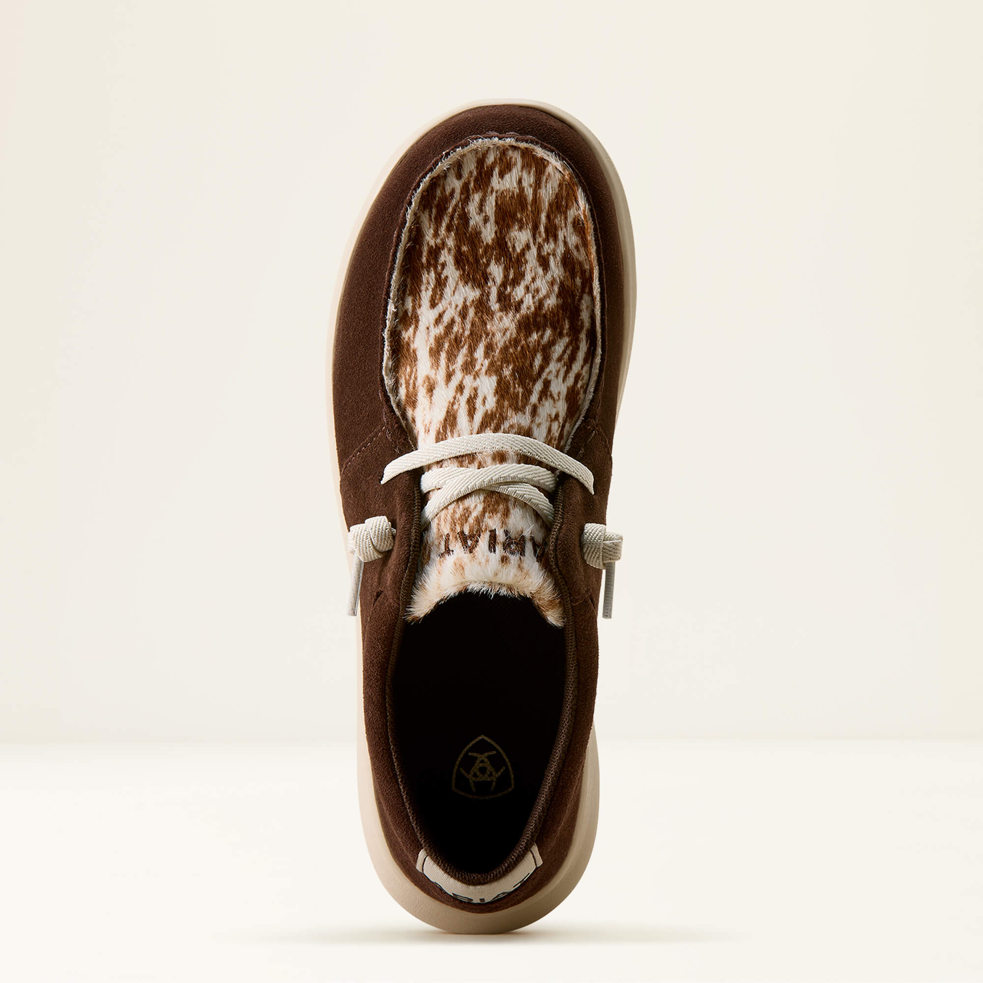 Hilo Shoe Toe - COFFEE BEAN SUEDE|SPECKLED COW PRINT