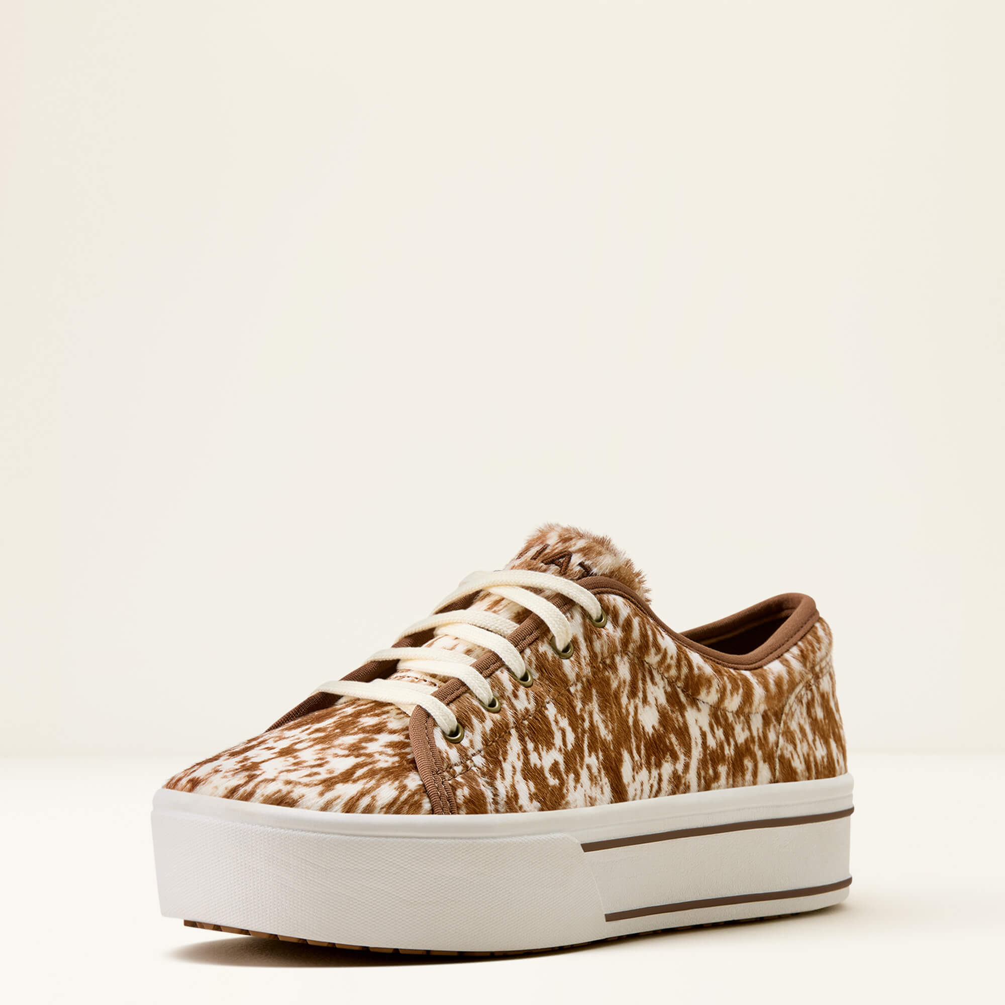 Skylar Shoe 3-4 Front - SPECKLED COW PRINT
