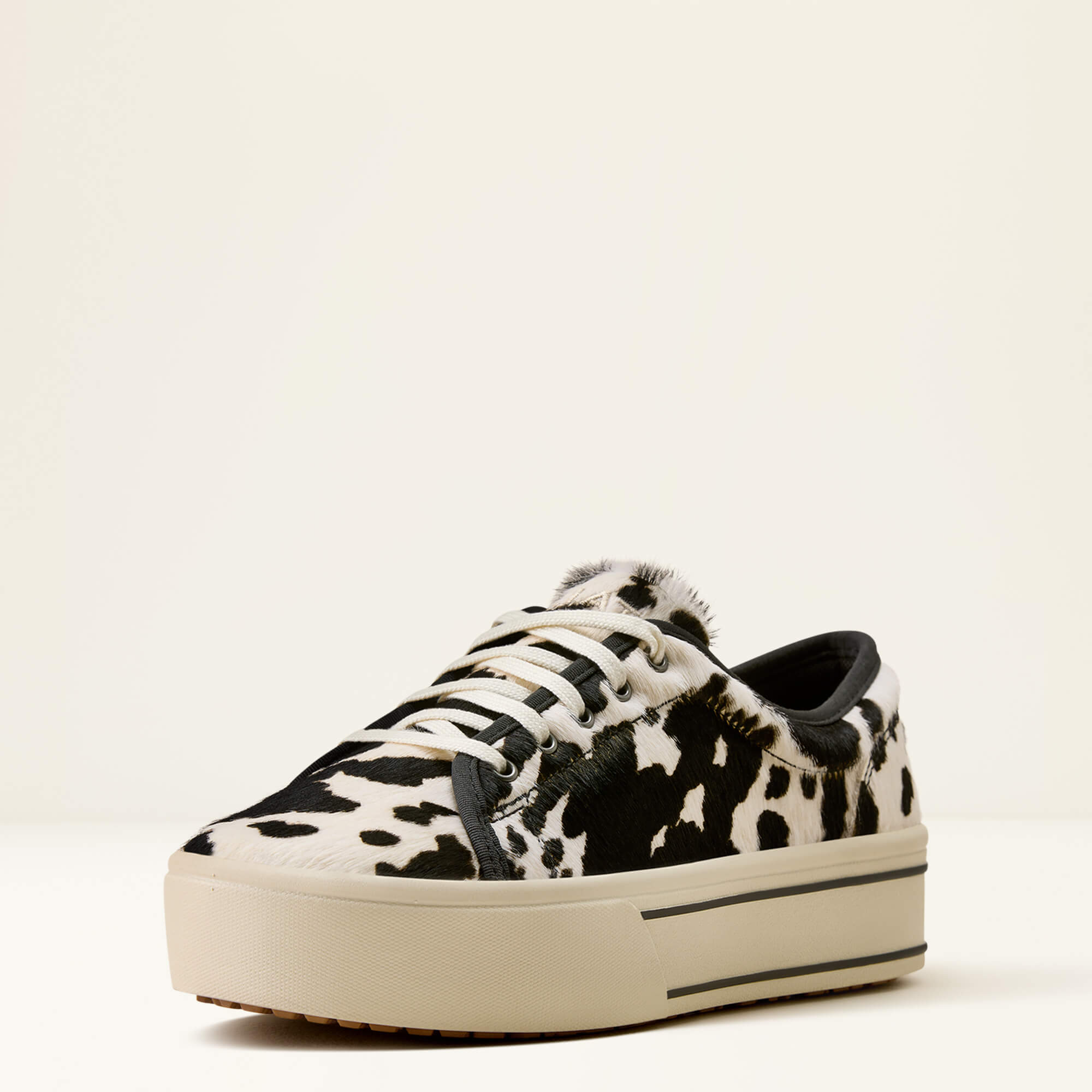 Skylar Shoe 3-4 Front - BLACK AND WHITE HAIR ON