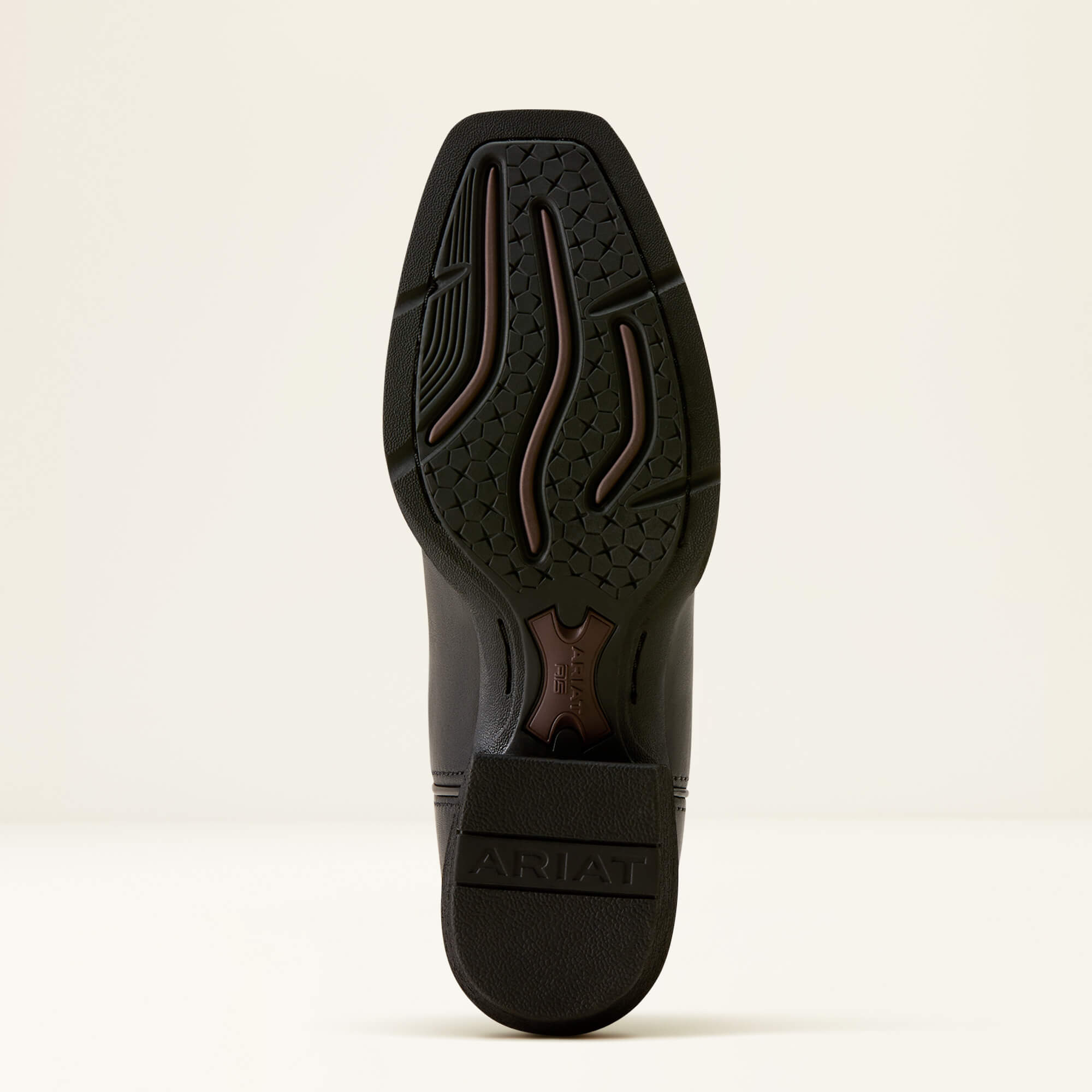 Round Up Narrow Cutter Toe Western Boot Sole - SUPPLE BLACK