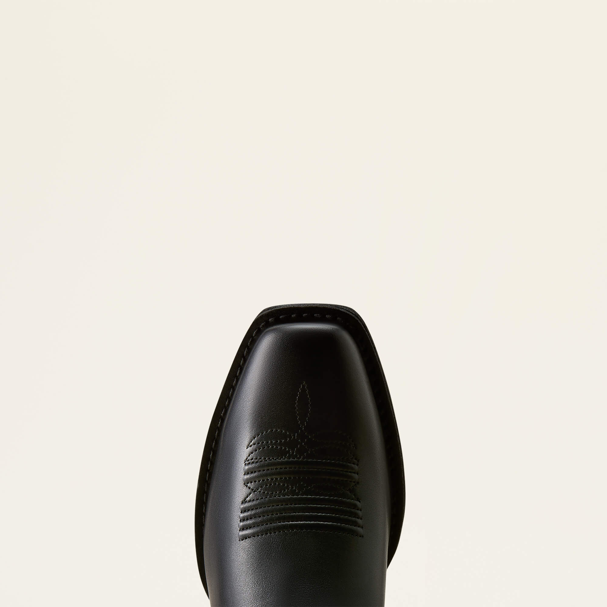 Round Up Narrow Cutter Toe Western Boot Toe - SUPPLE BLACK
