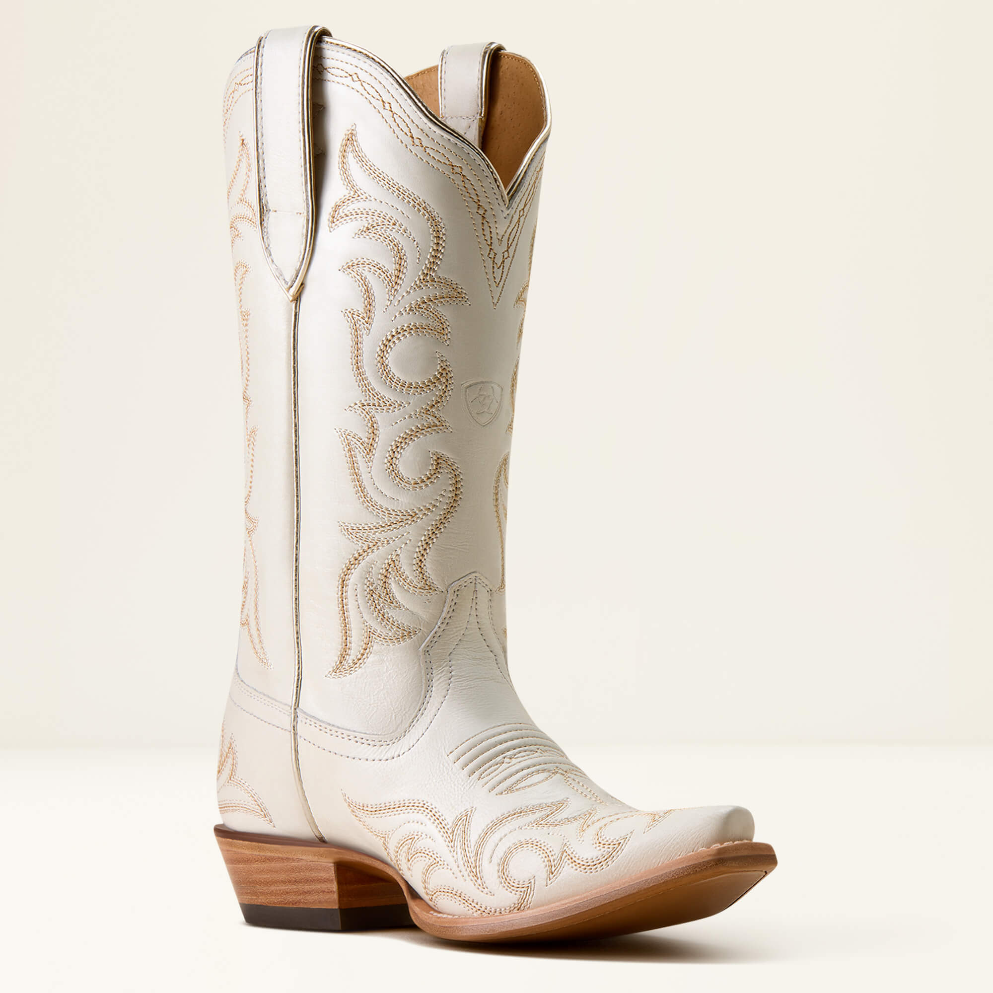 Hazen X Toe Western Boot Medial - IVORY PEARL