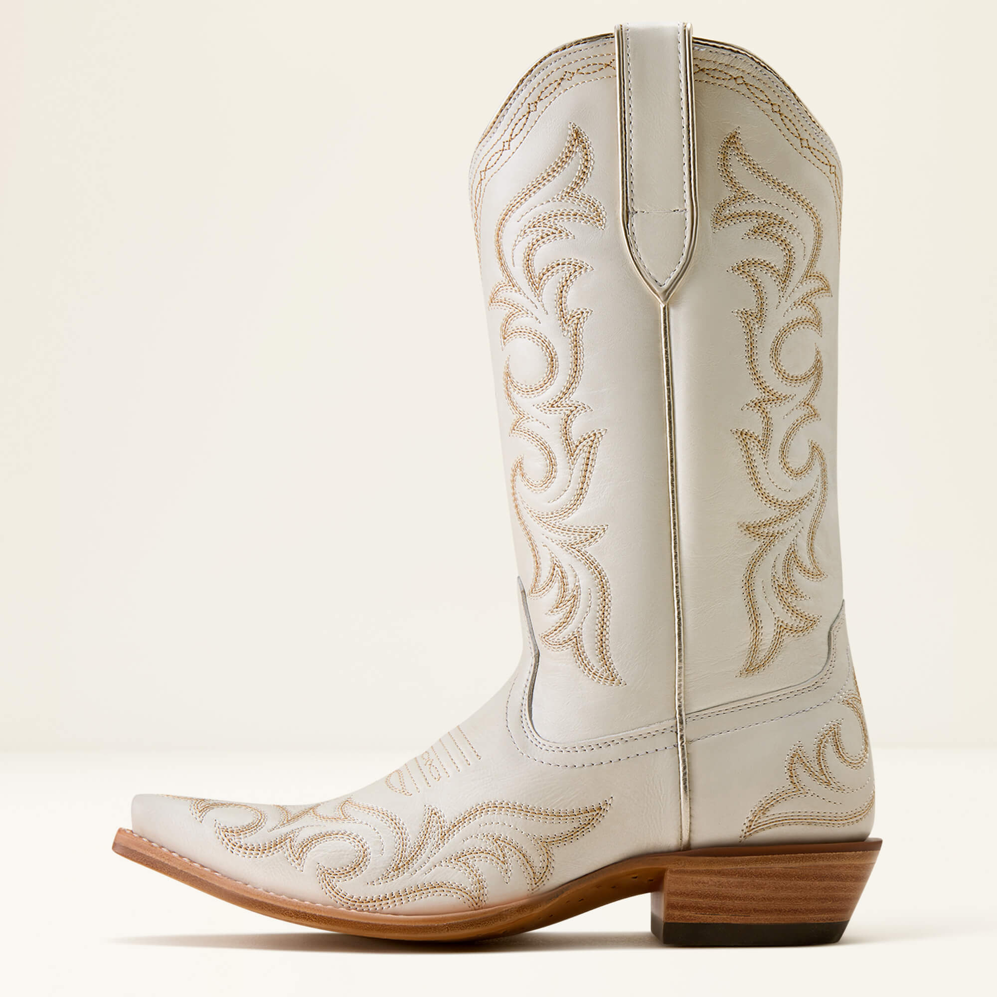 Hazen X Toe Western Boot Side - IVORY PEARL