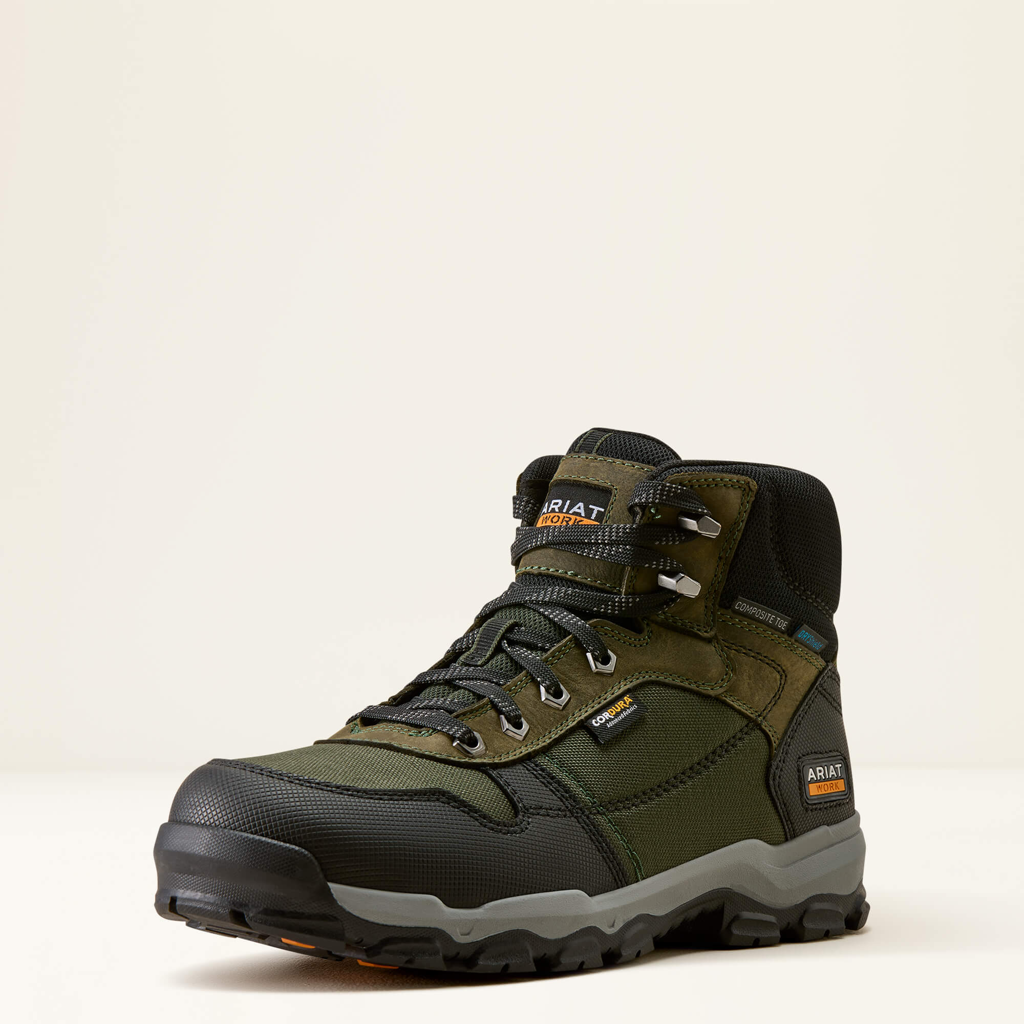 Stryker Neo Waterproof Composite Toe Work Boot 3-4 Front - BURNT OLIVE