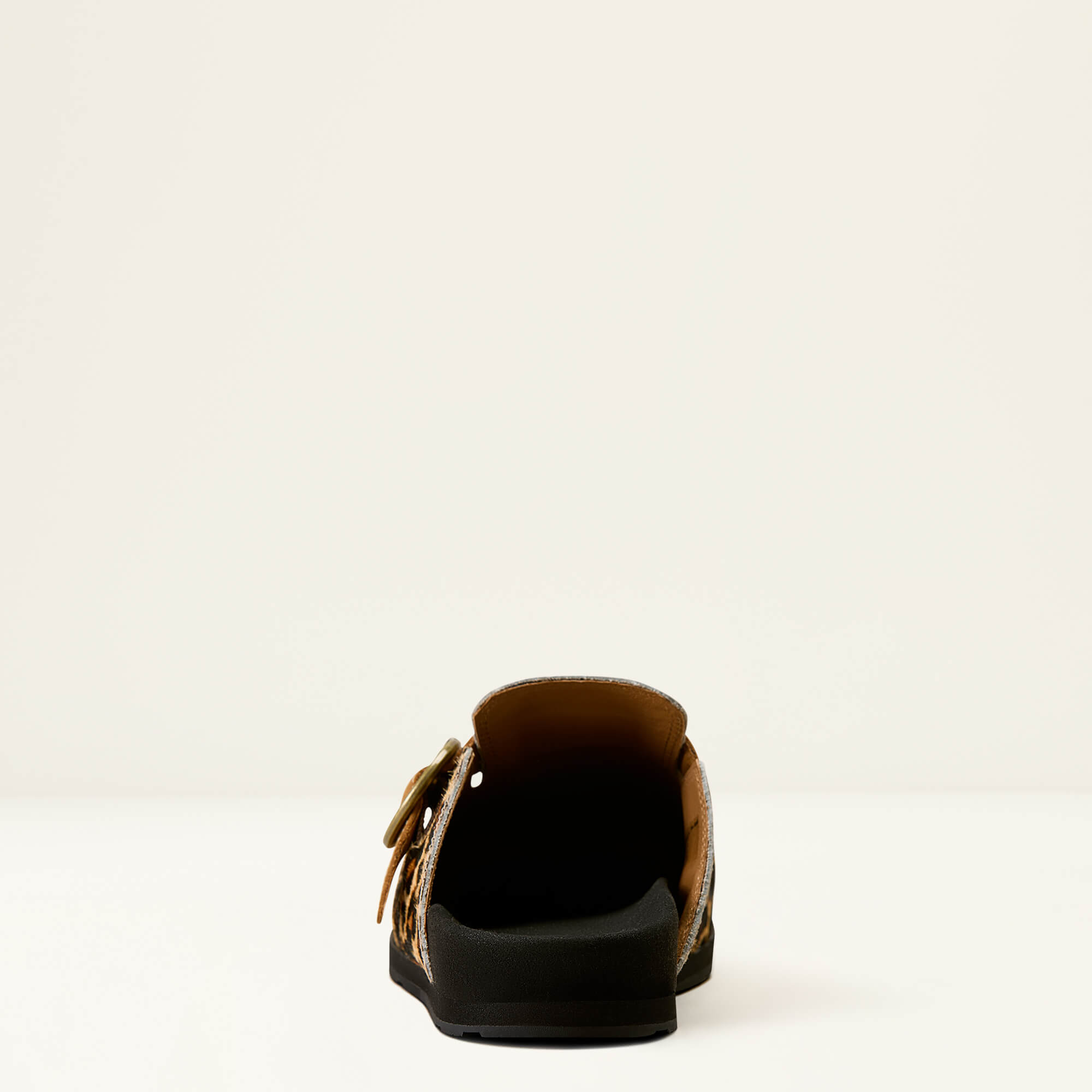 Country Mule Heel - LEOPARD HAIR ON