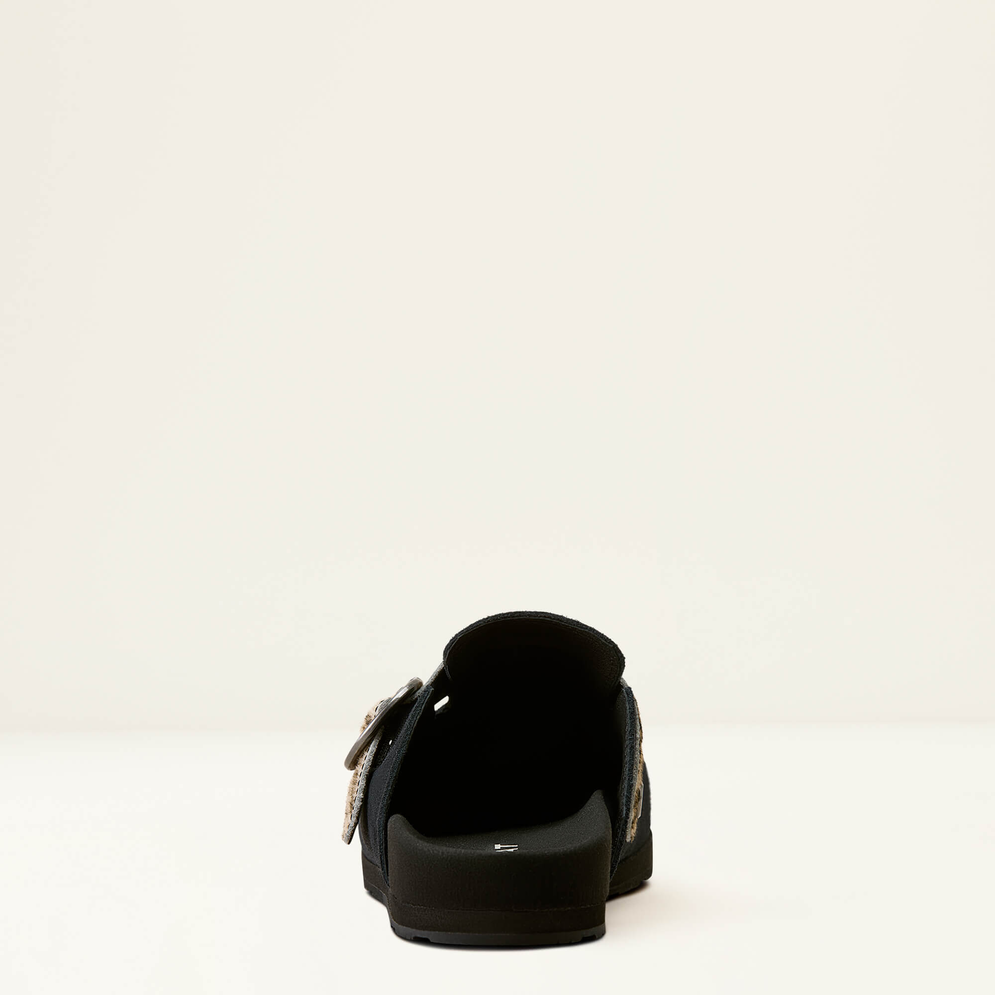 Country Mule Heel - BLACK SUEDE|BRINDLE HAIR ON
