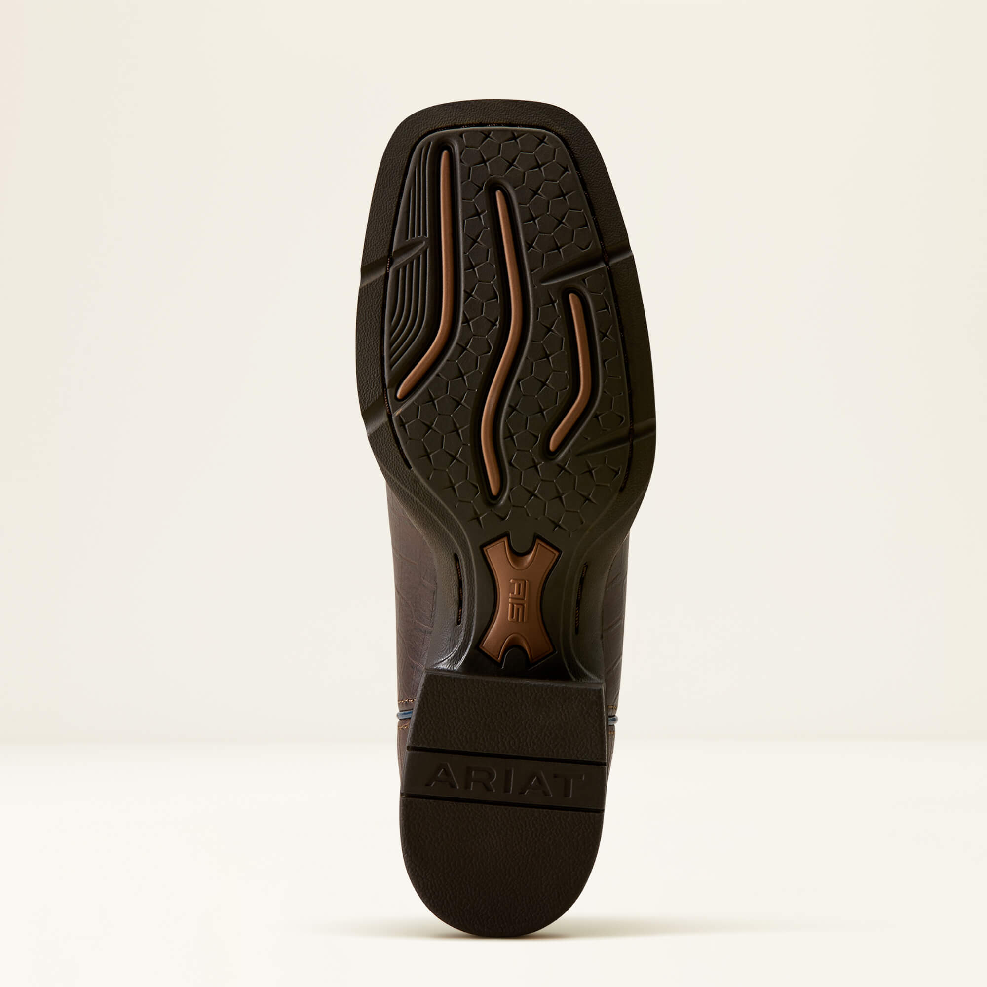 Round Up Holly Wide Square Toe Western Boot Sole - CHOCOLATE CROC PRINT|DENIM CROC PRINT