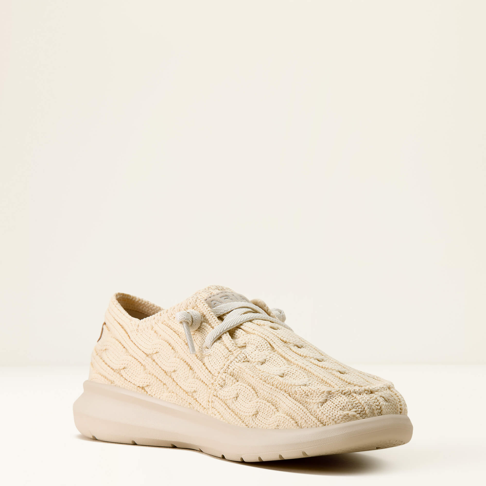 Hilo Shoe Medial - CREAM CABLE KNIT