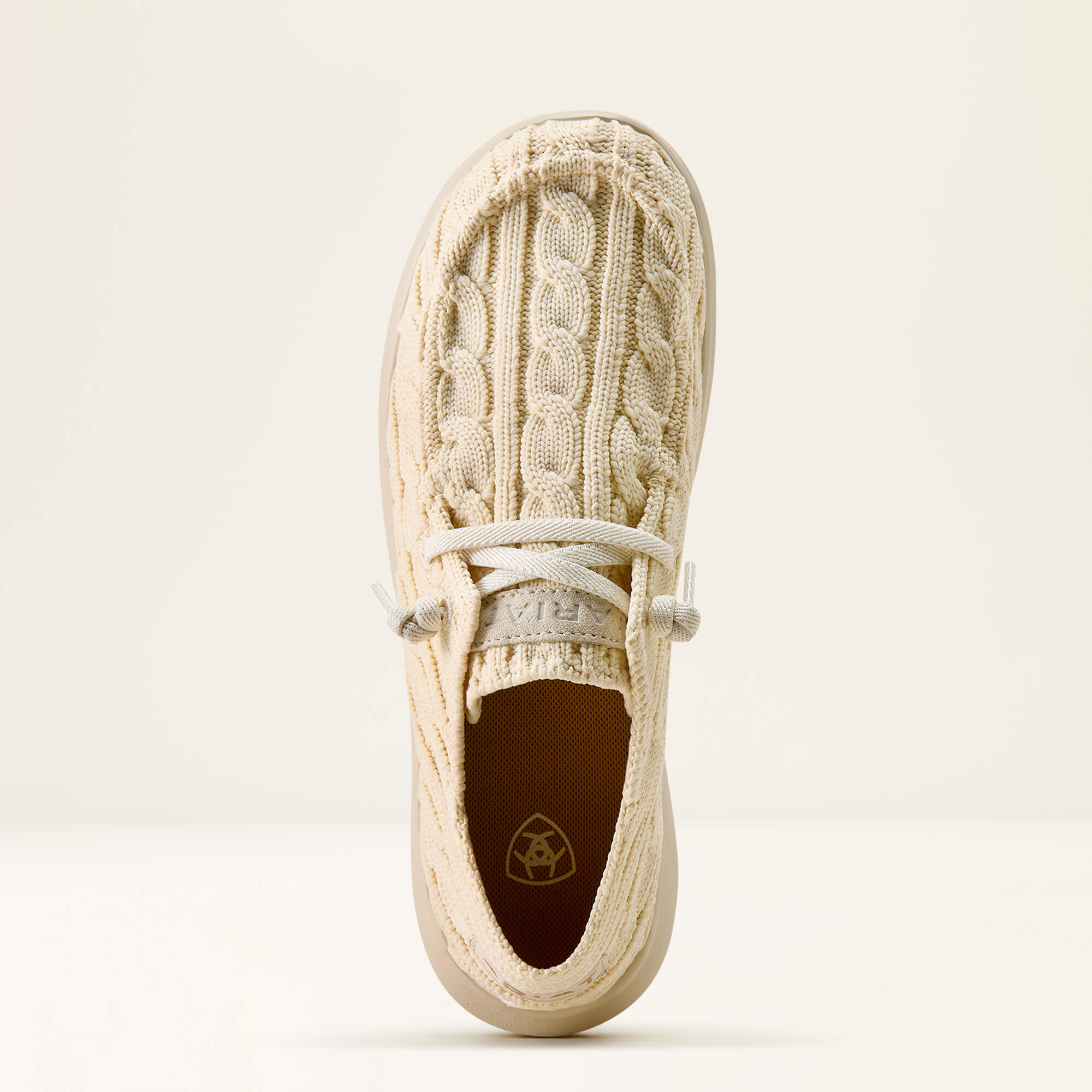 Hilo Shoe Toe - CREAM CABLE KNIT