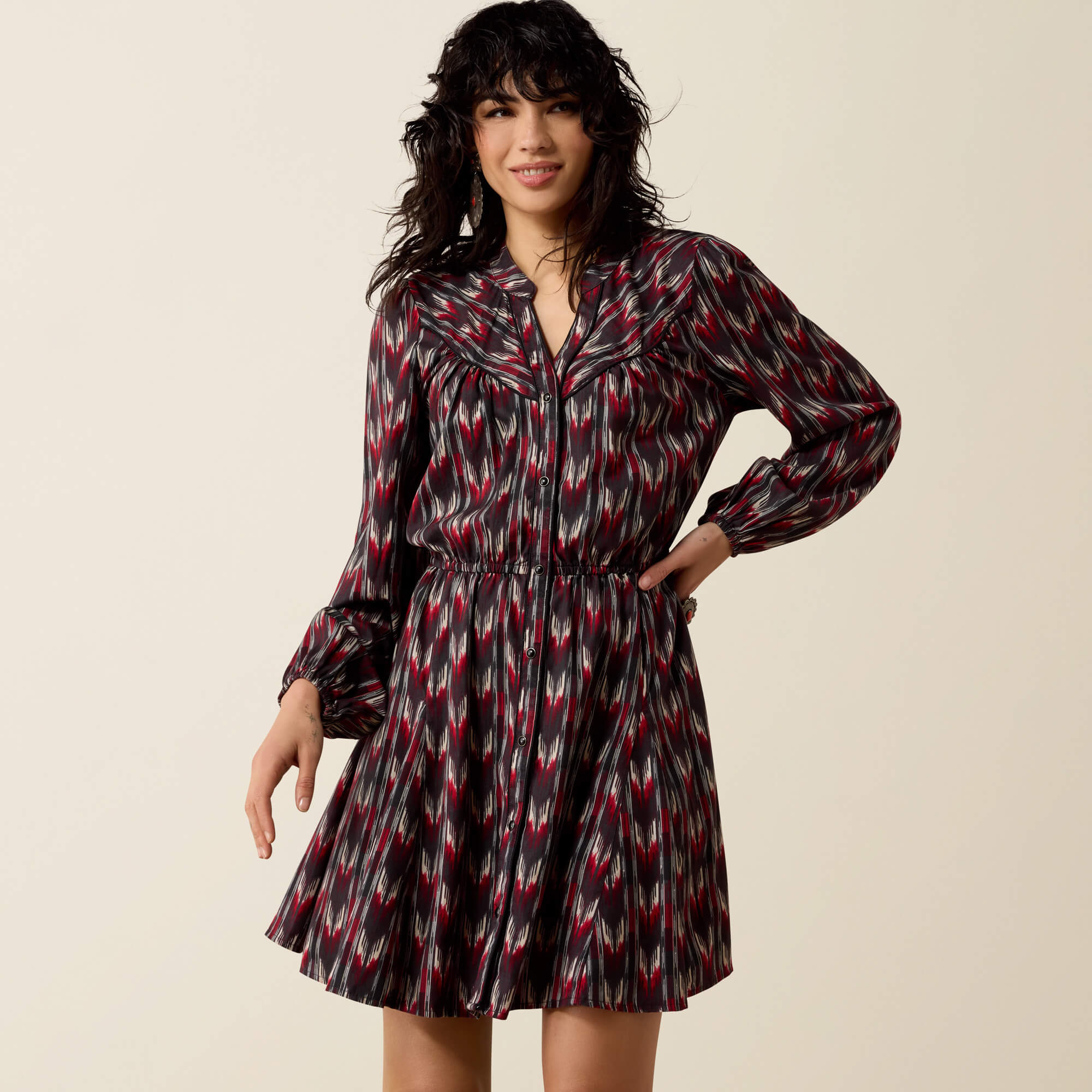 Crawford Dress Front - MESA IKAT