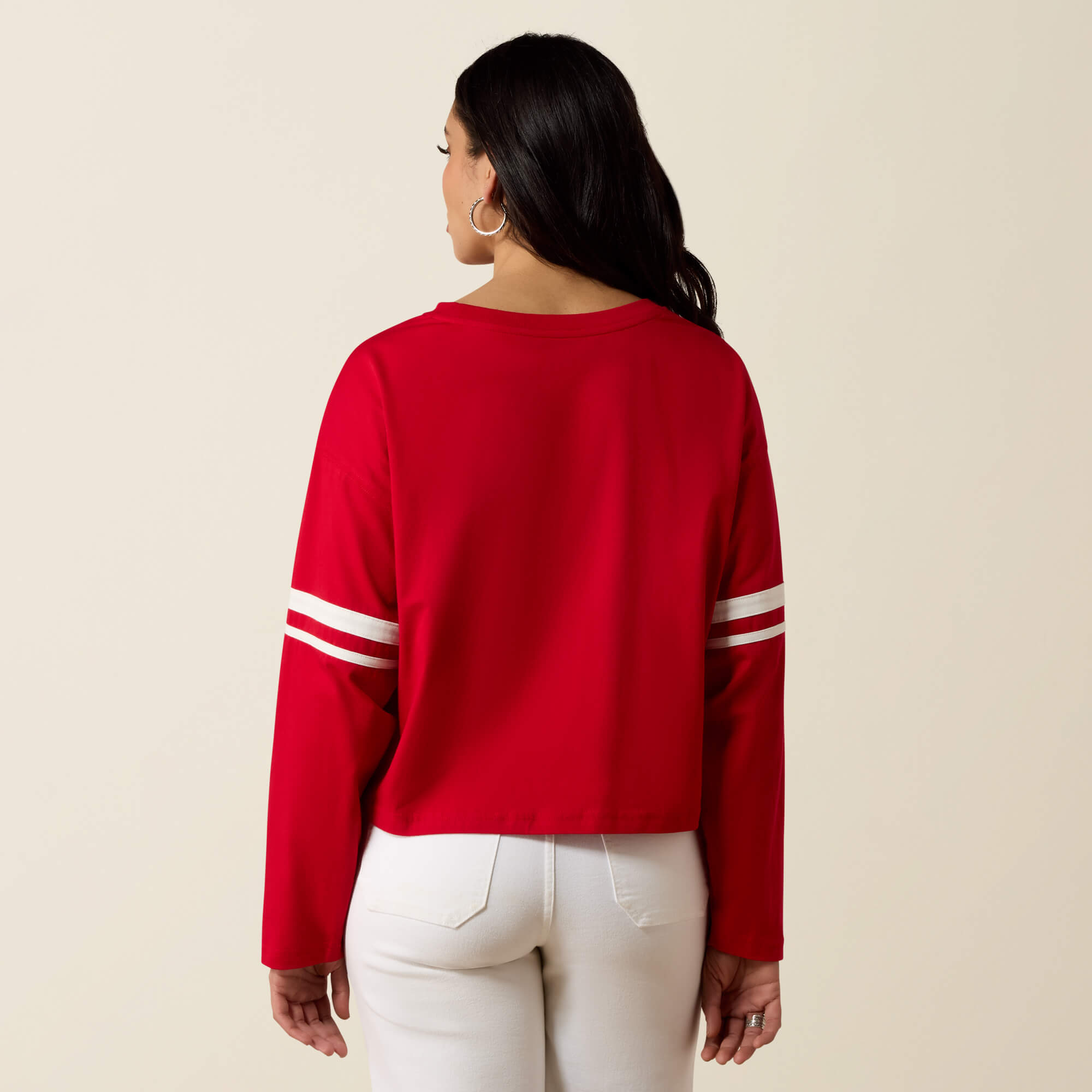 Draft Long Sleeve T-Shirt Back - SAVVY RED