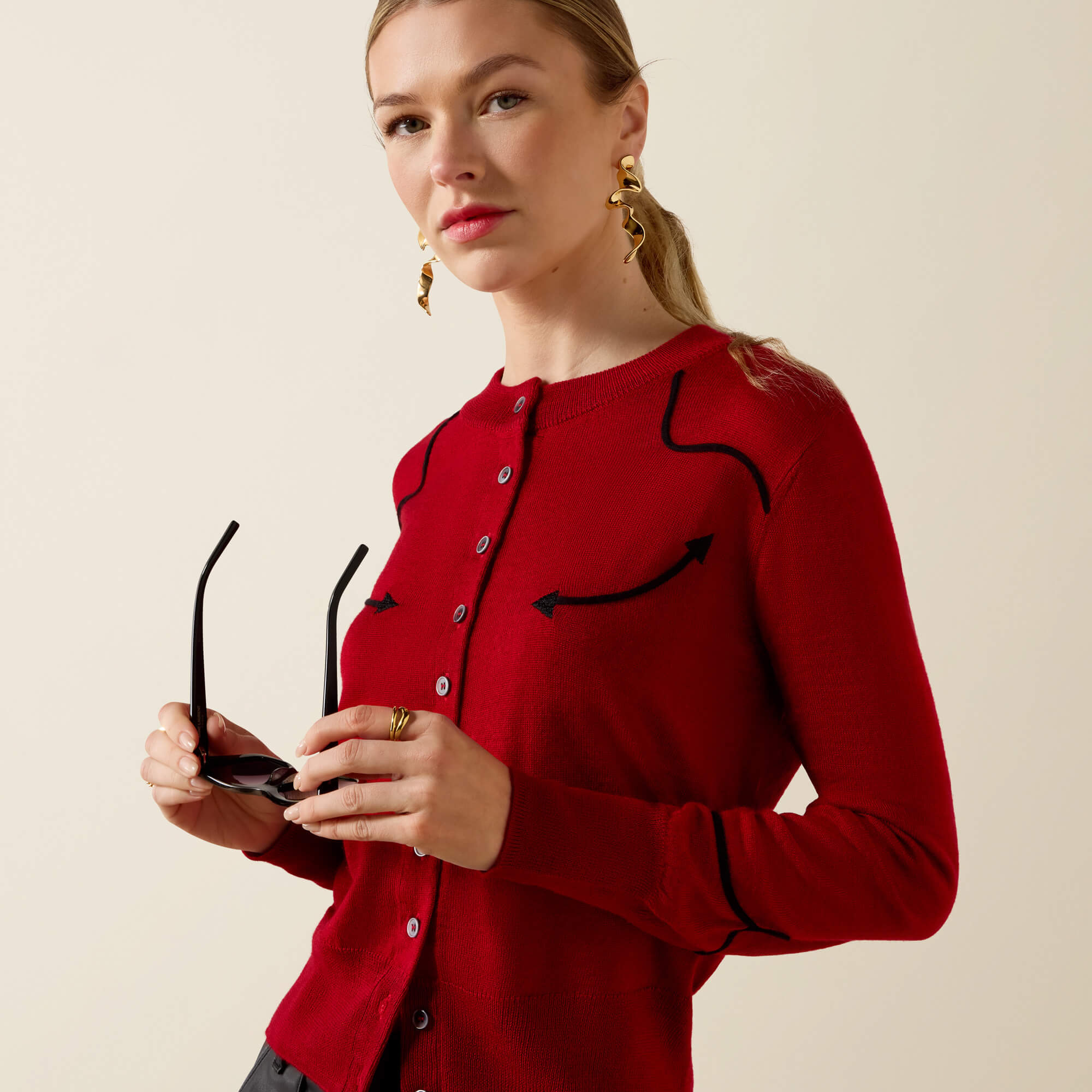 Dolly Cardigan 01 - SAVVY RED