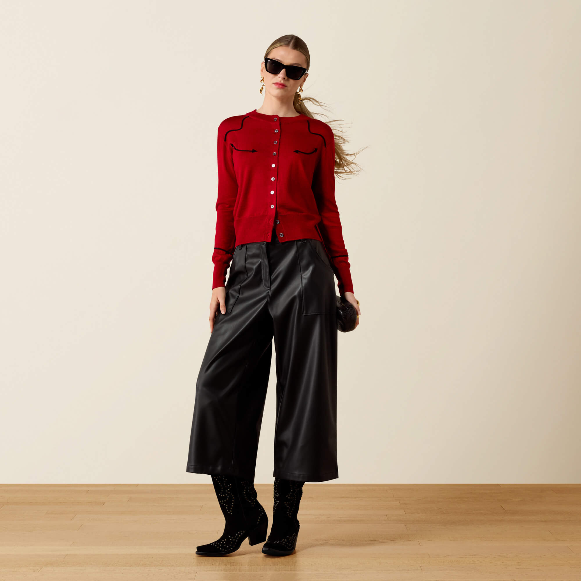 Dolly Cardigan Full - SAVVY RED