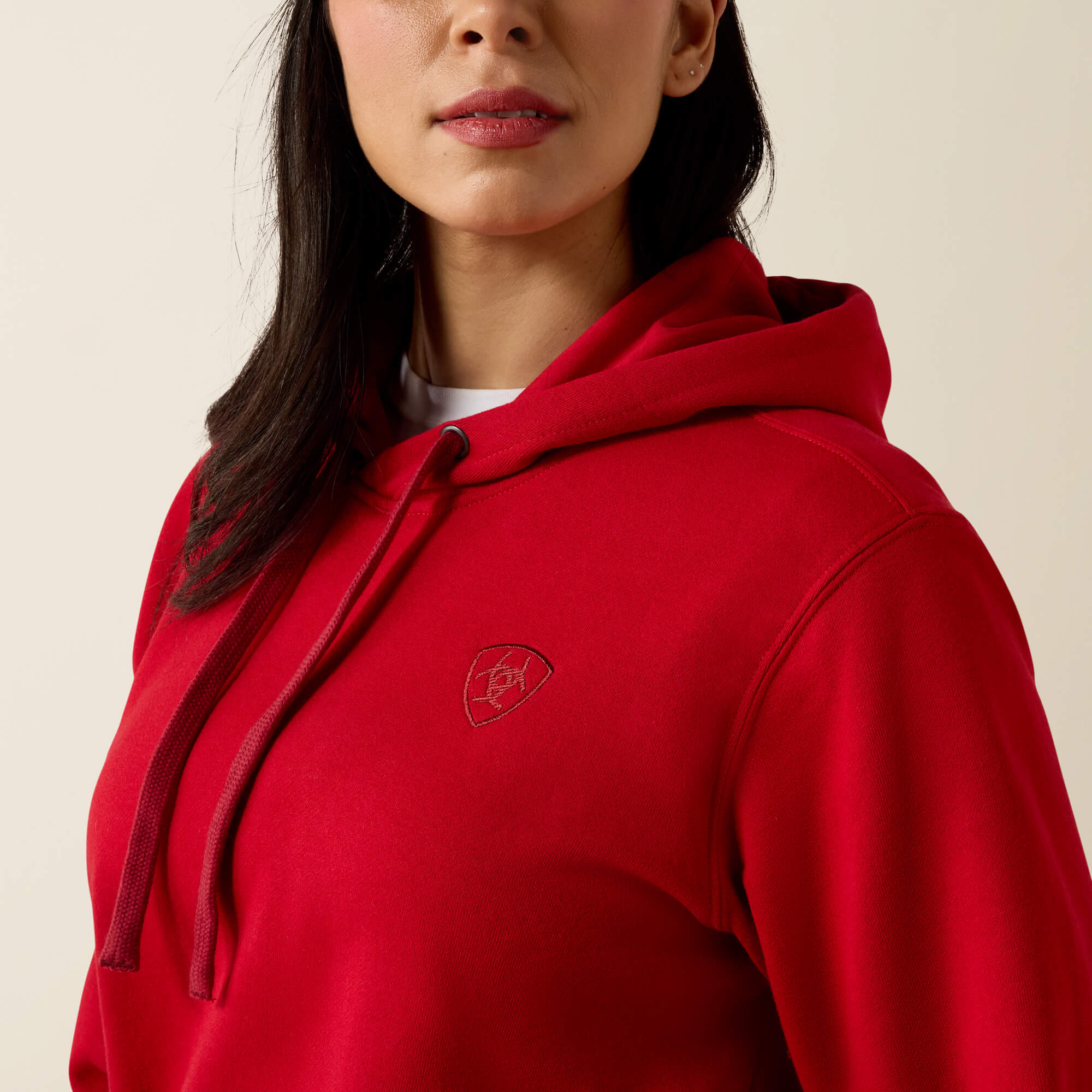 Ariat Logo 2.0 Hoodie 01 - SAVVY RED