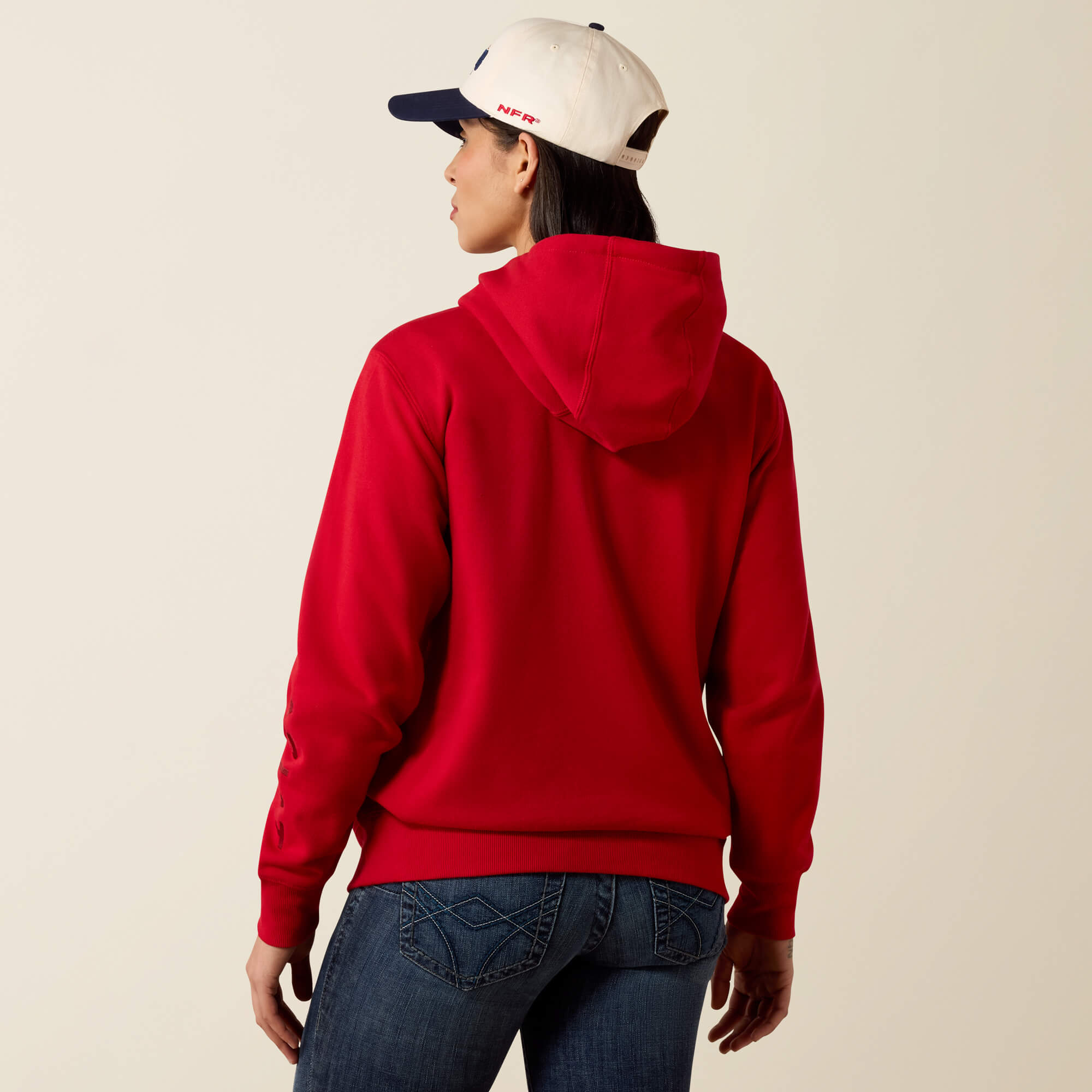 Ariat Logo 2.0 Hoodie Back - SAVVY RED
