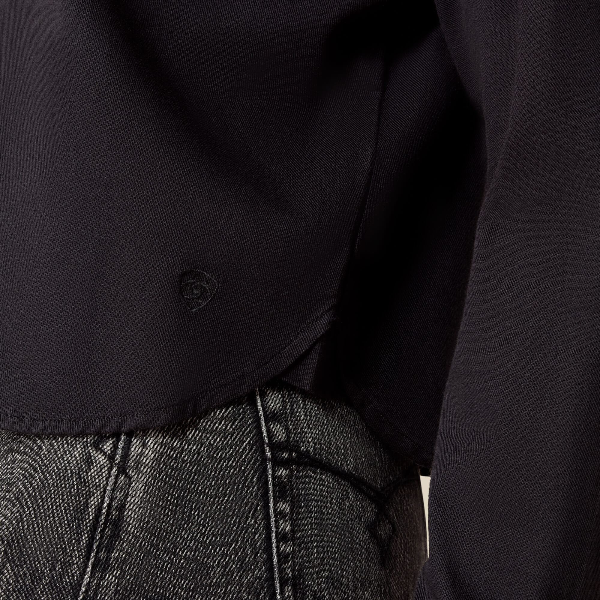 Midnight Western Snap Shirt 02 - BLACK