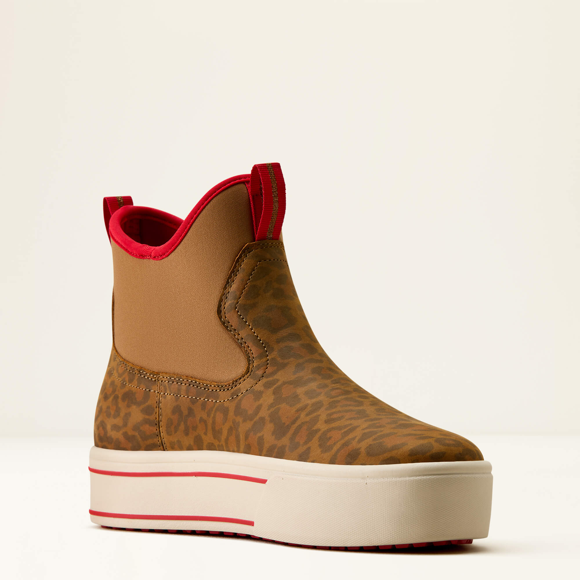 Saylor Shrimp Waterproof Boot Medial - WASHED LEOPARD|BROWN