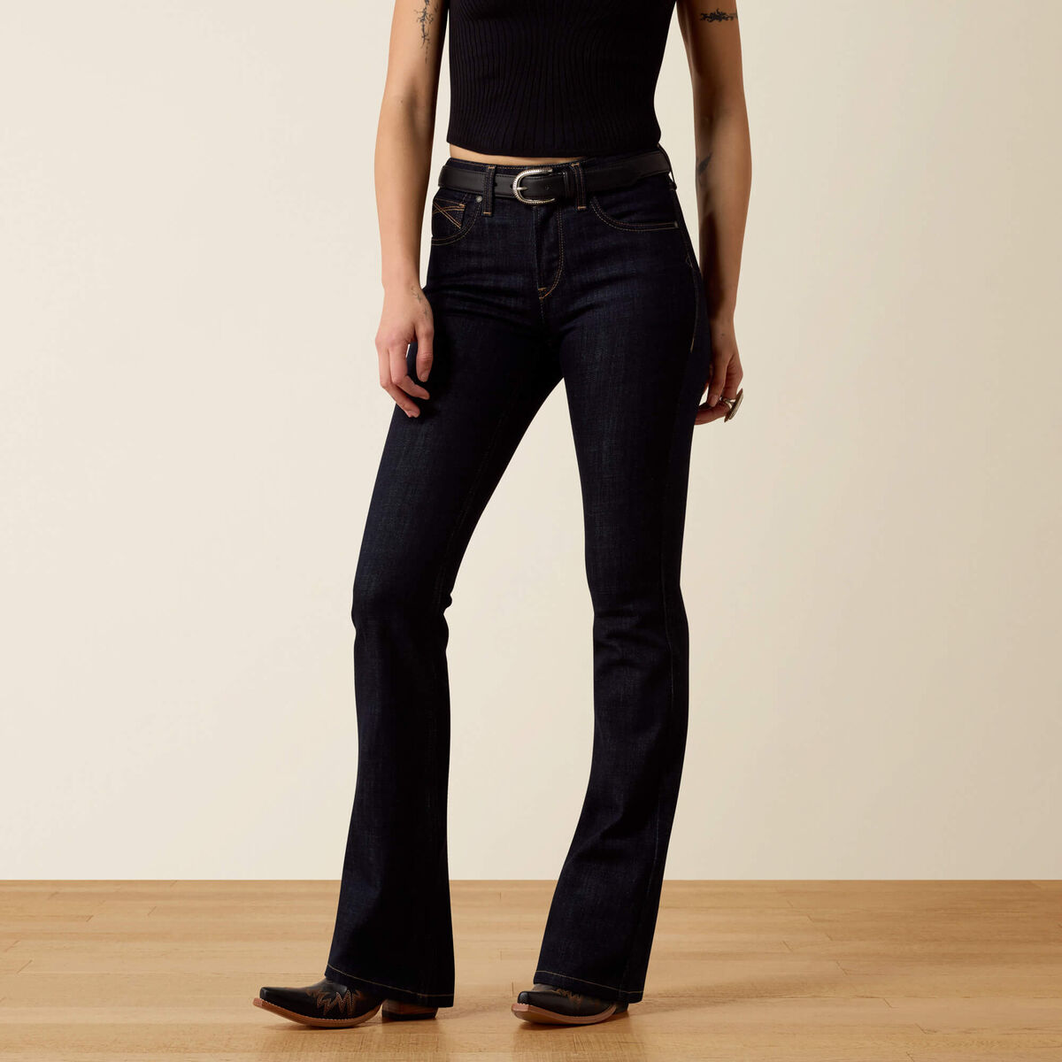 High Rise Quinn Boot Cut Jeans - Rinse